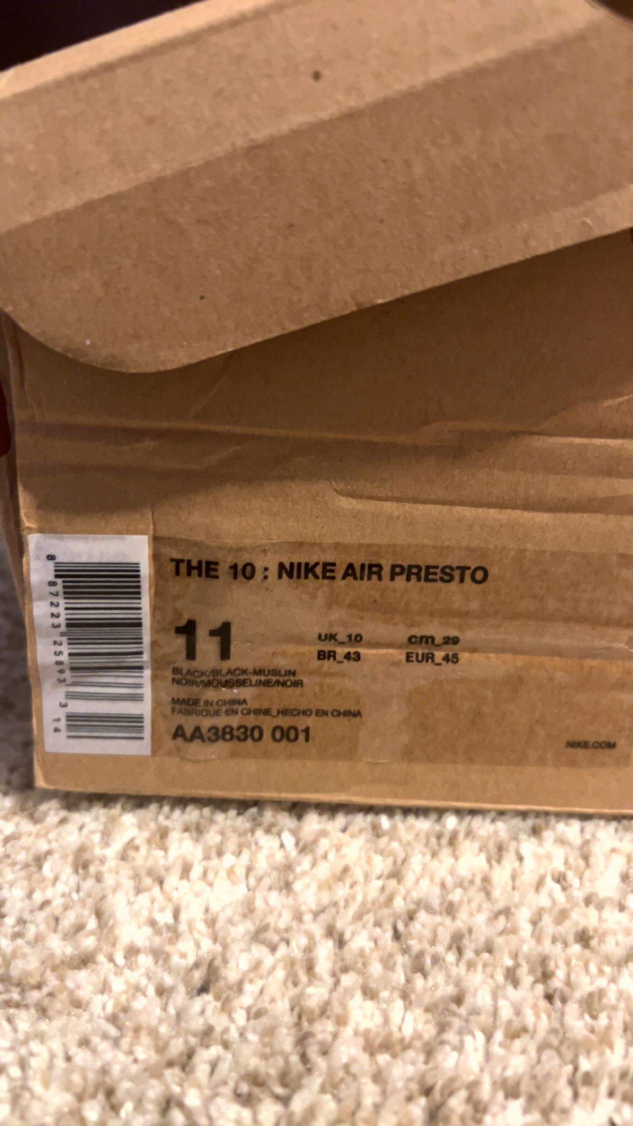 Nike × Off-White Nike Off White presto the ten Size US 11 / EU 44 - 9 Thumbnail