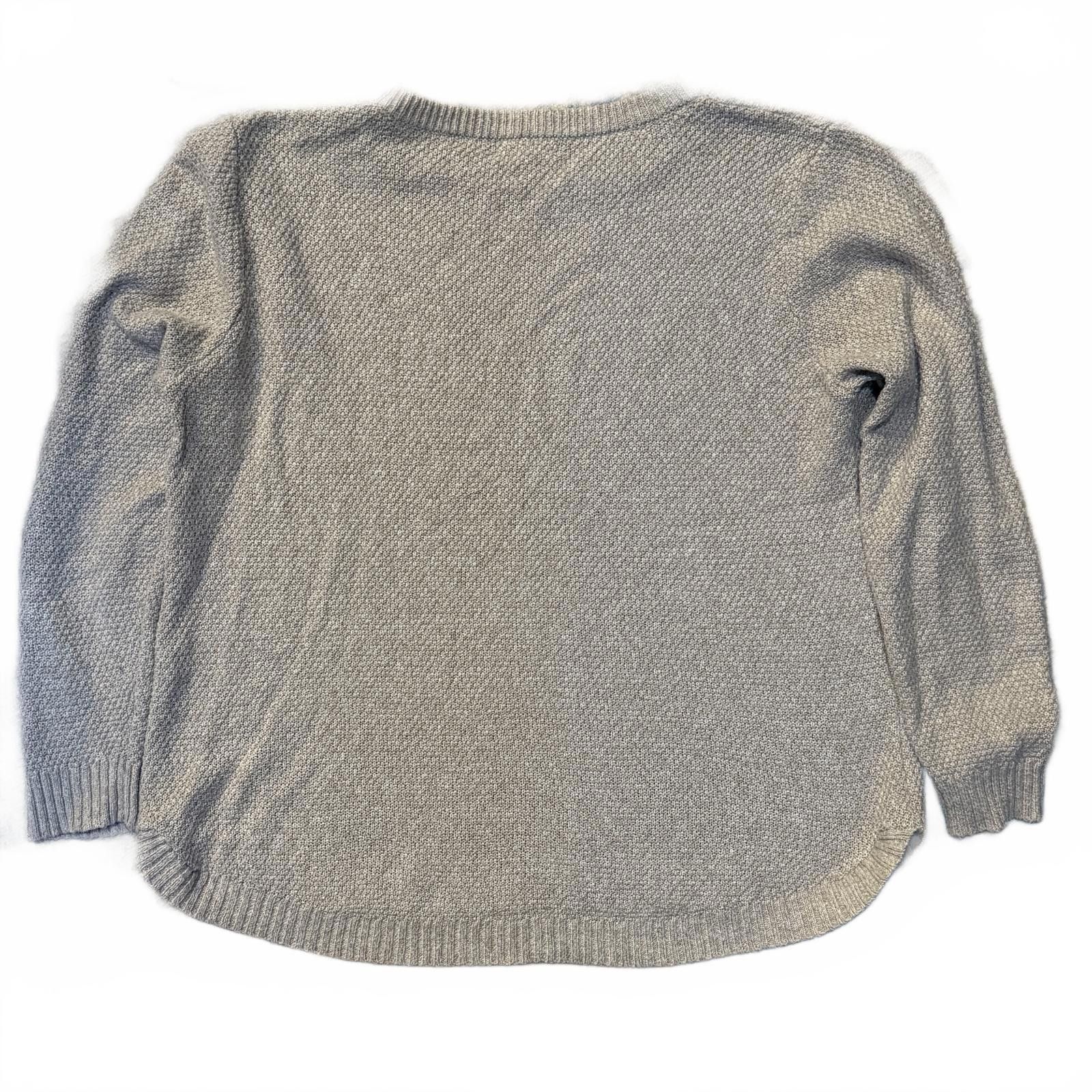 Designer Pink Clover textured crewneck sweater, oatmeal – 2X Size M / US 6-8 / IT 42-44 - 2 Thumbnail