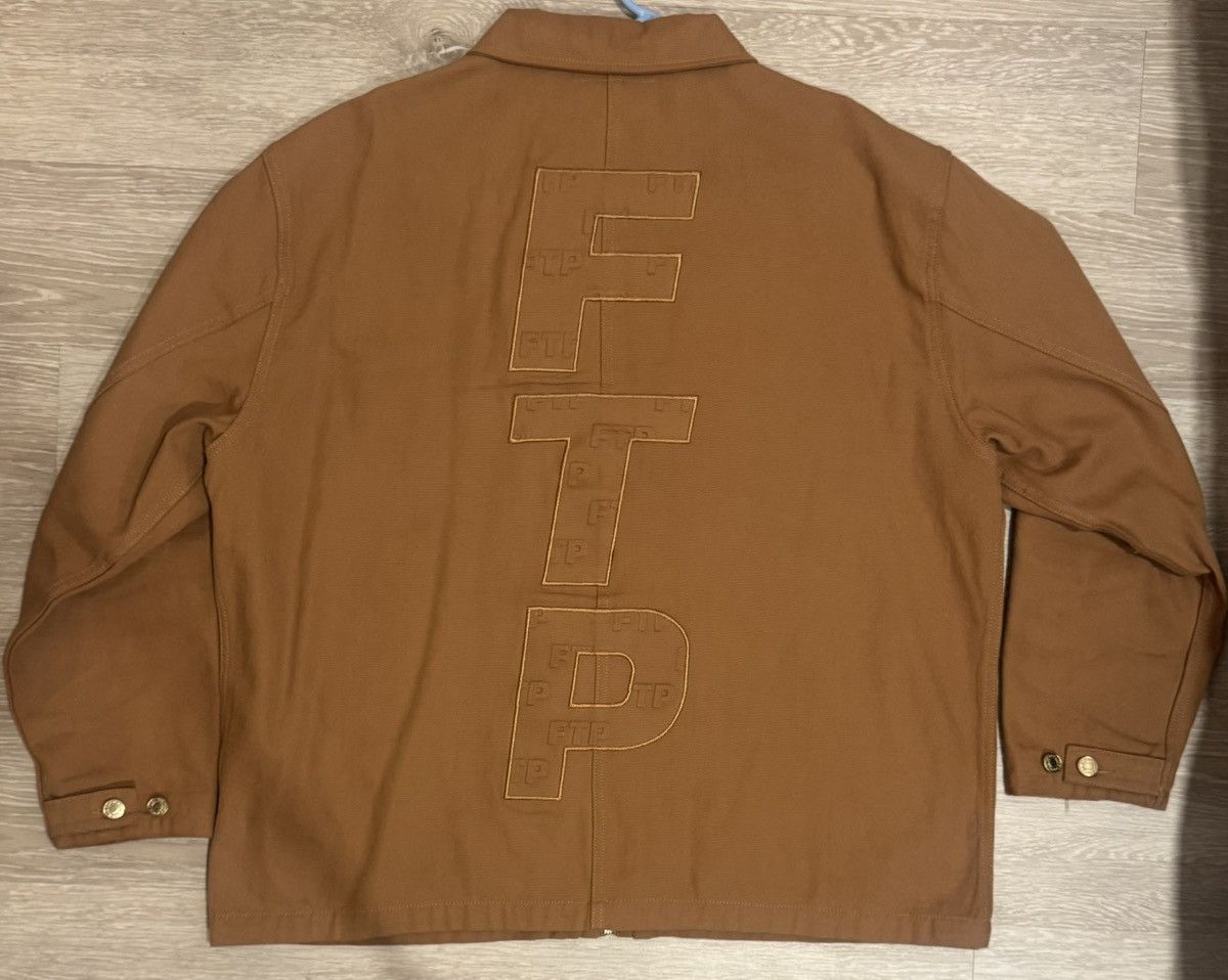 Fuck The Population FTP (FuckThePopulation) Embossed Logo Work Jacket Brown Size US XL / EU 56 / 4 - 3 Thumbnail