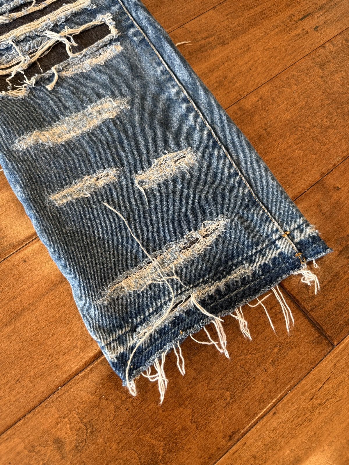 424 424 Distressed Straight Leg jeans Size US 34 / EU 50 - 4 Thumbnail