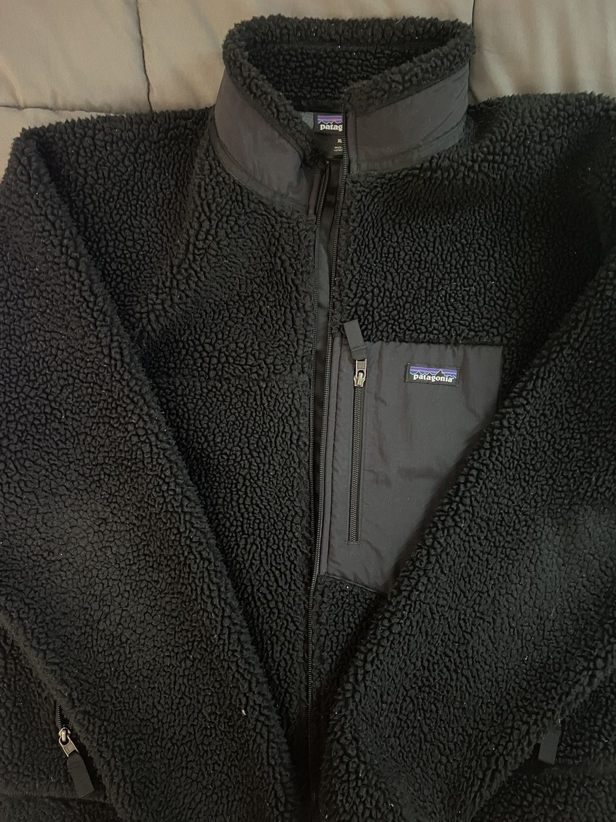 Image of Patagonia Retro-X Fleece Jacket in Black, Men's (Size XL)