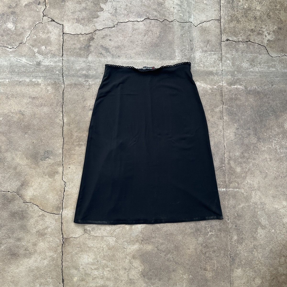 Vintage Vintage Morgan De Toi Paris Midi Skirt Size 26" / US 2 / IT 38 - 2 Thumbnail