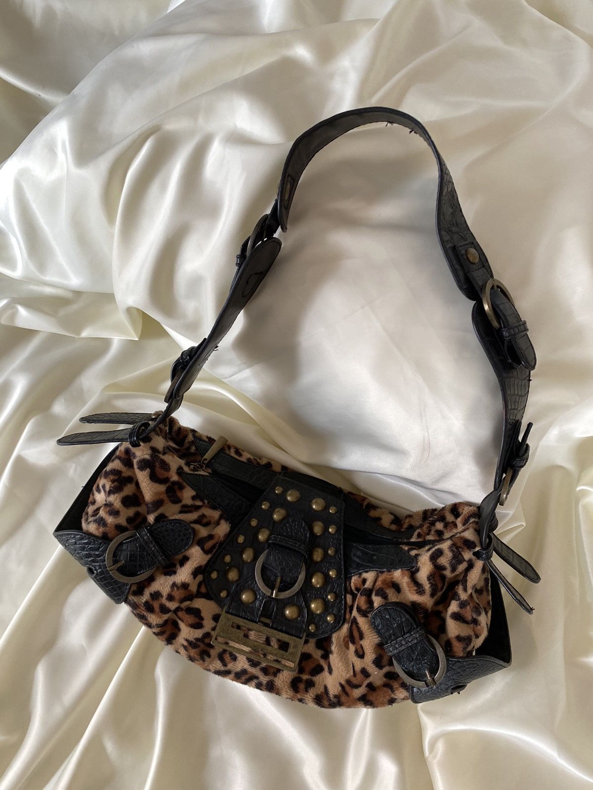 Vintage Vintage leopard shoulder bag Size ONE SIZE - 4 Thumbnail