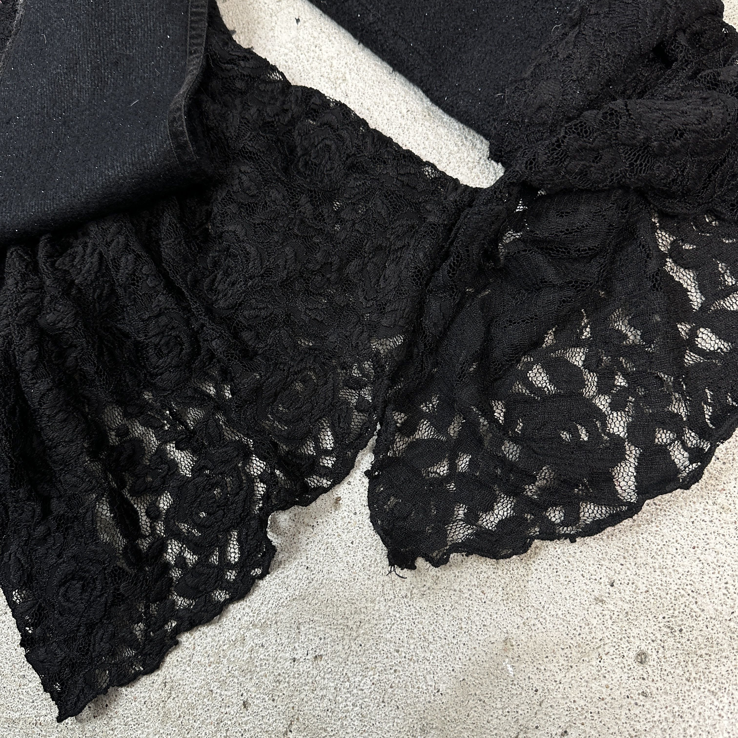 Vintage Avant Garde Vintage Y2K Archive Goth Cut Out Lace Coat Size M / US 6-8 / IT 42-44 - 11 Thumbnail