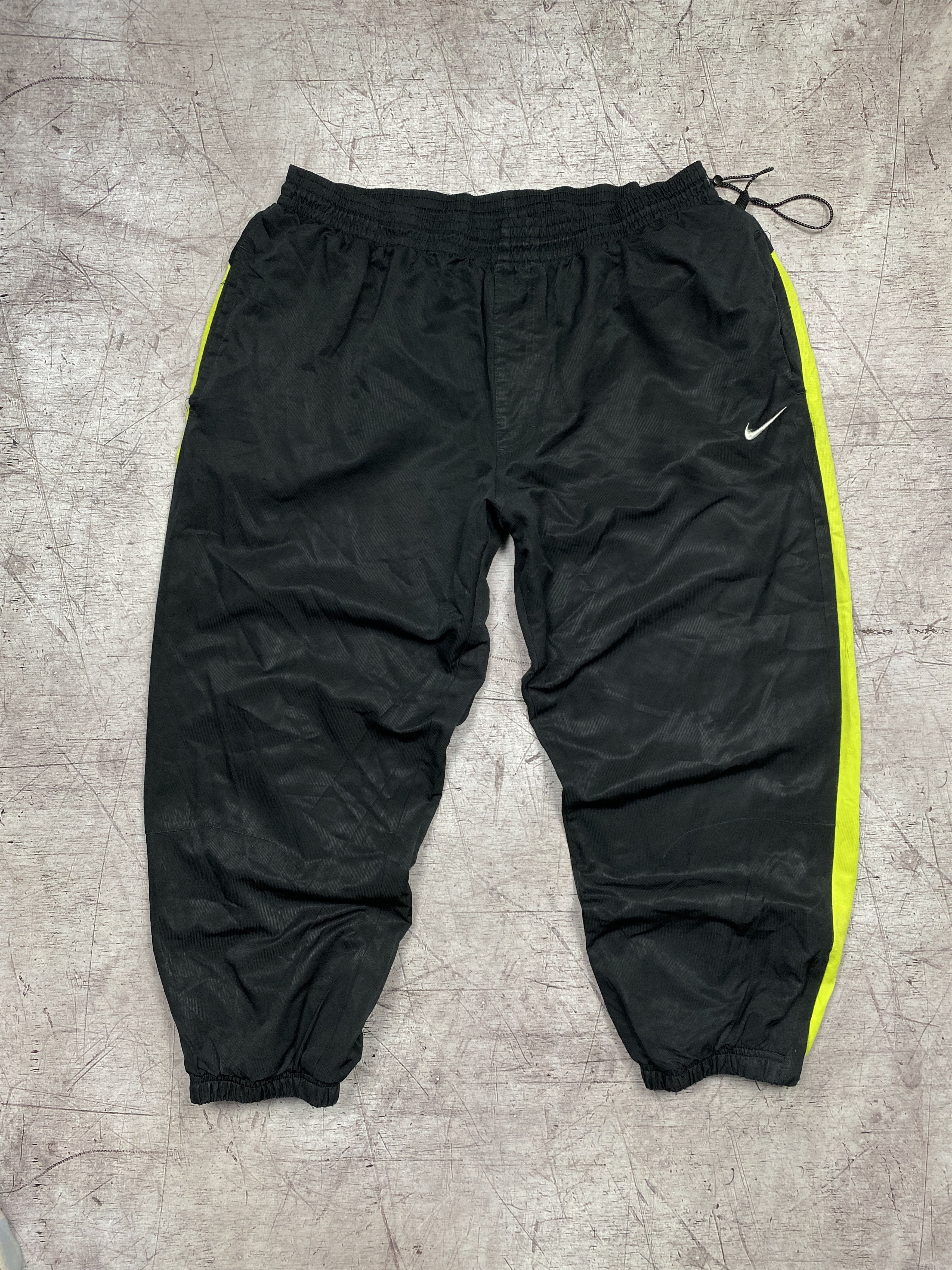 Nike × Vintage Nike Vintage Mens Nylon Baggy Track Pants Drill Style Size US 36 / EU 52 - 1 Thumbnail