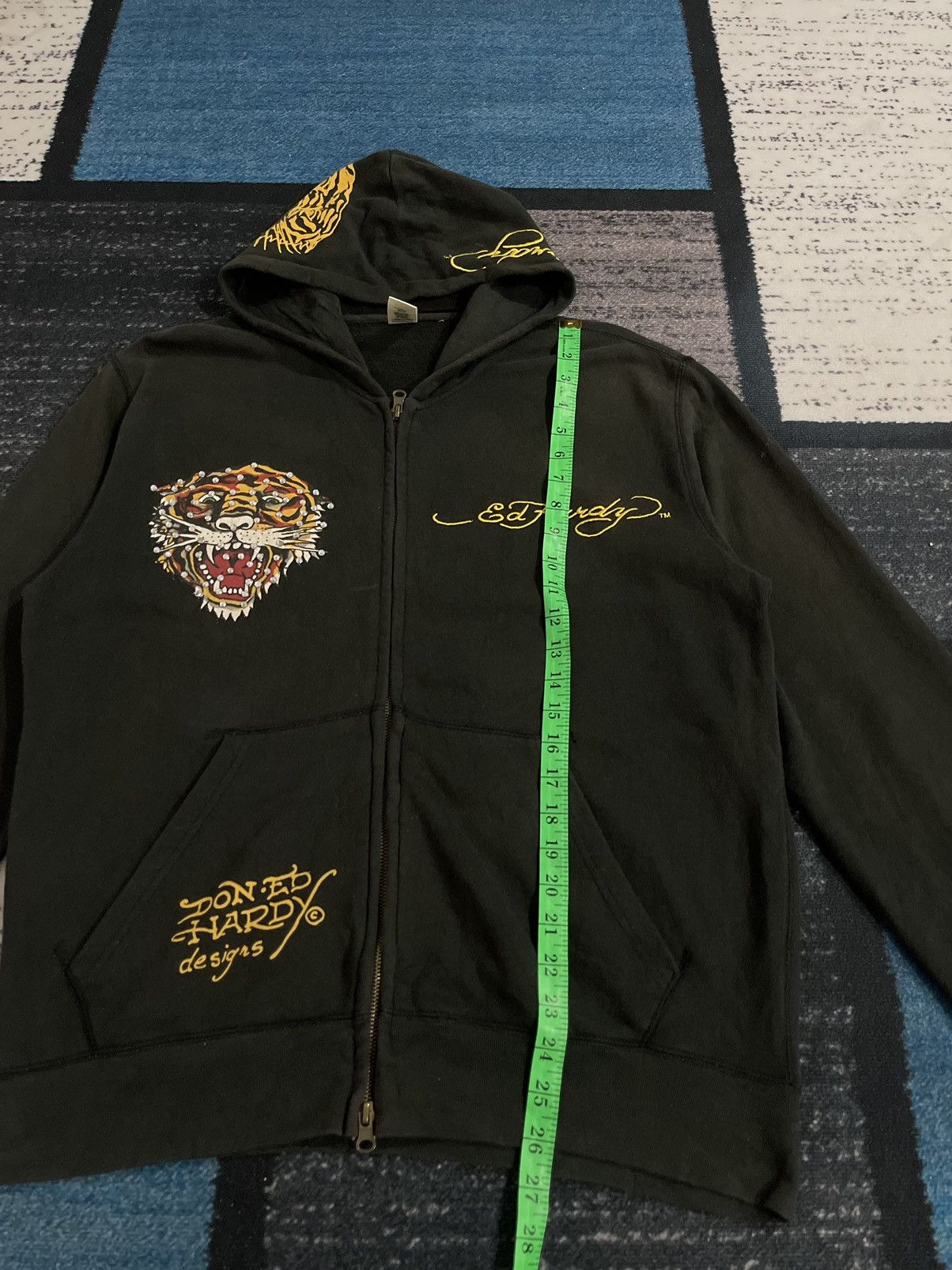 Christian Audigier Vintage Ed Hardy Zipper Hoodie Jacket Size US M / EU 48-50 / 2 - 18 Thumbnail