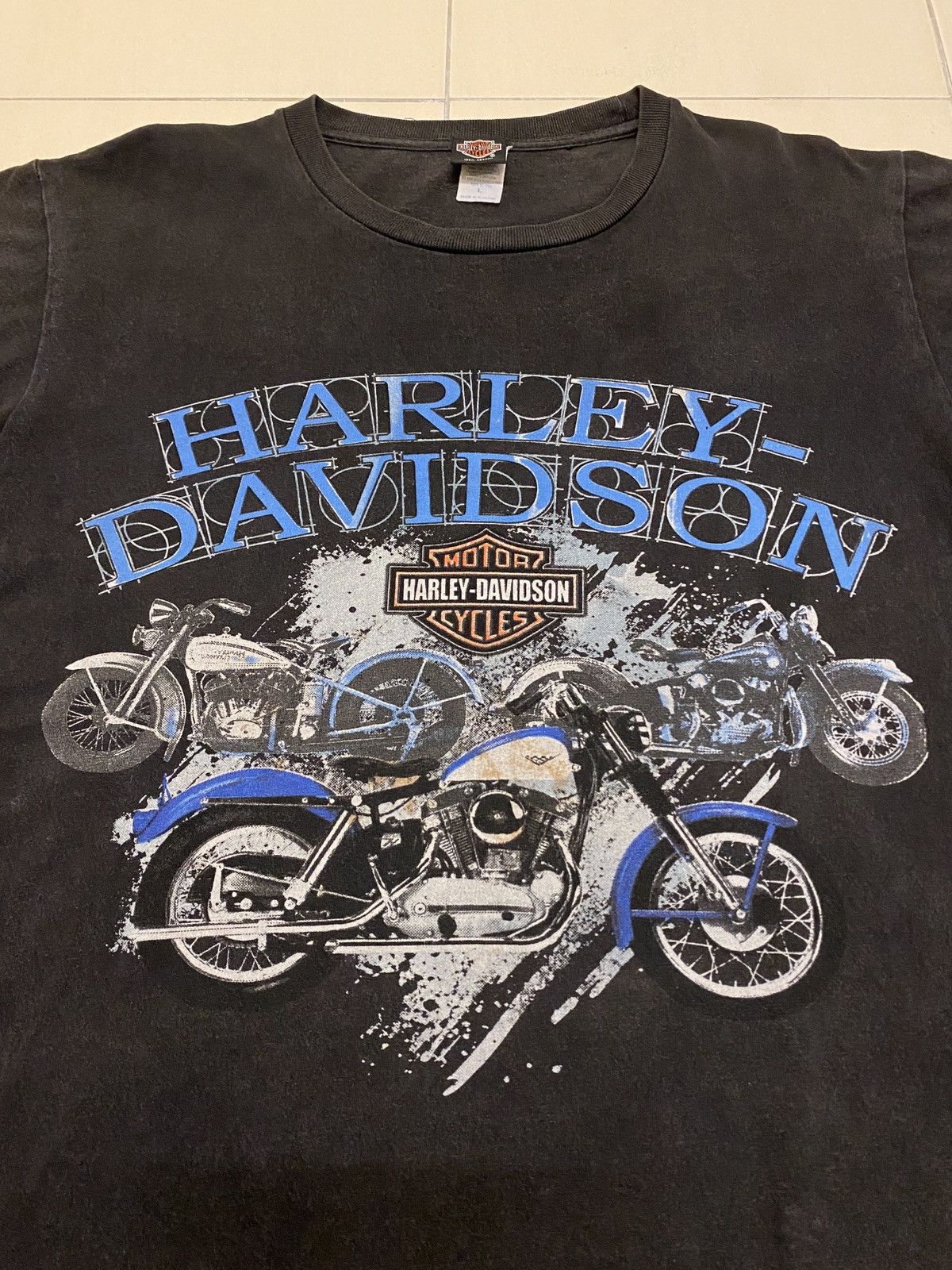Harley Davidson × Vintage Vtg Y2K Harley Davidson Tshirt Size US M / EU 48-50 / 2 - 2 Thumbnail