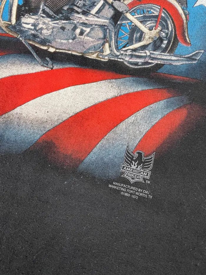 Harley Davidson Vintage Harley Davidson 3D Emblem American Steel 1993 Tee Size US XL / EU 56 / 4 - 4 Thumbnail
