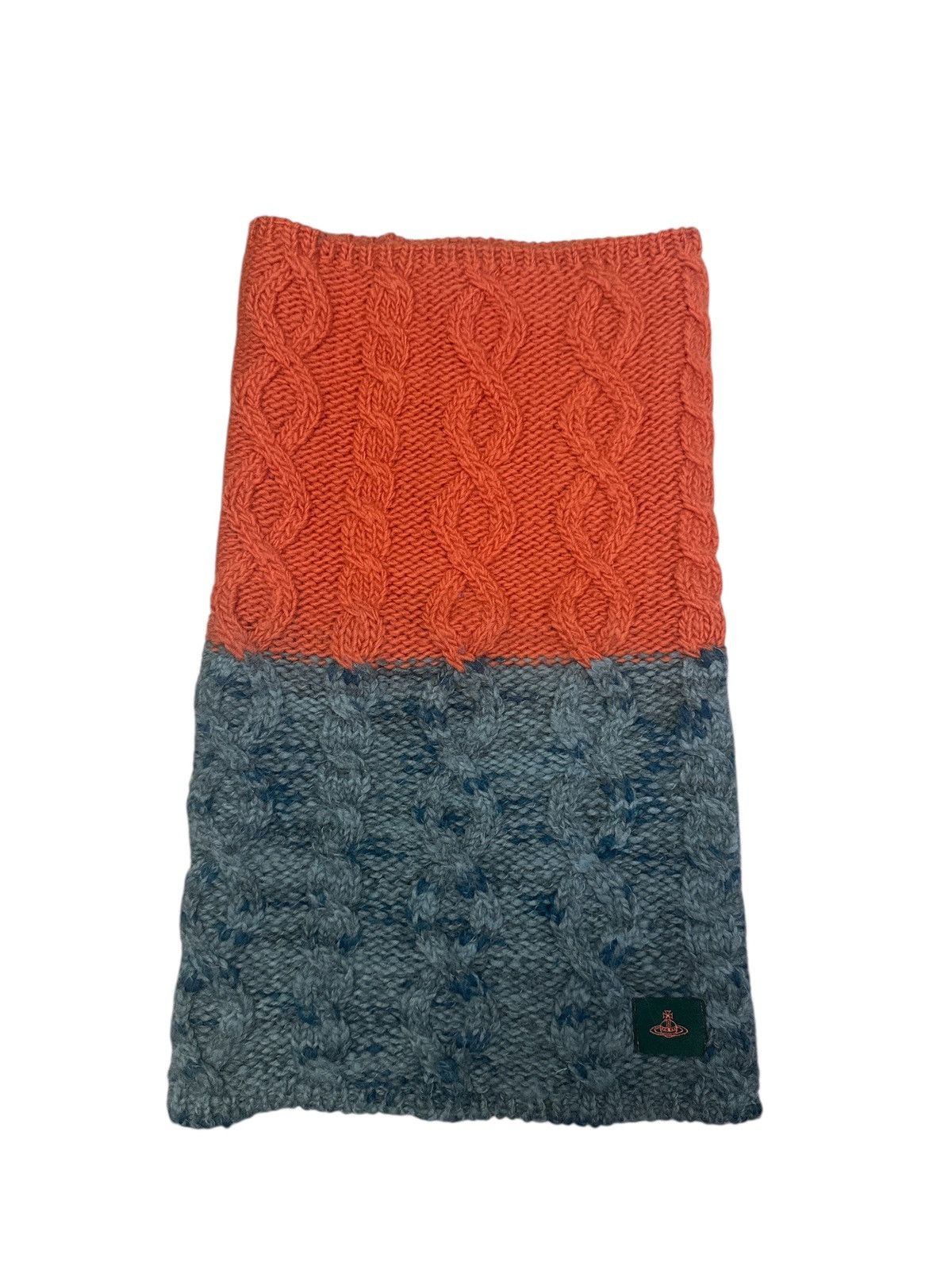 Vivienne Westwood VIVIENNE WESTWOOD TWO TONES CABLE KNIT WOOL SCARF Size ONE SIZE - 1 Thumbnail