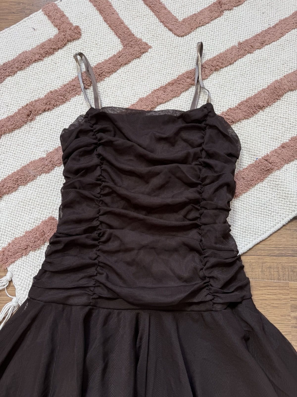 Other VINTAGE 2000s MESH STYLE MIDI DRESS Size S / US 4 / IT 40 - 6 Thumbnail