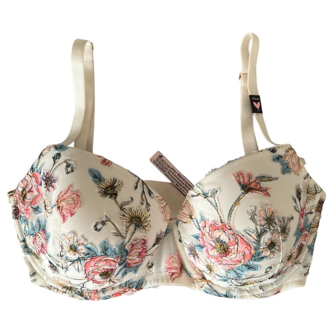 Victoria's Secret VICTORIA'S SECRET Dream Angels Lined Demi Bra, 32D3/32F Size ONE SIZE - 6 Thumbnail