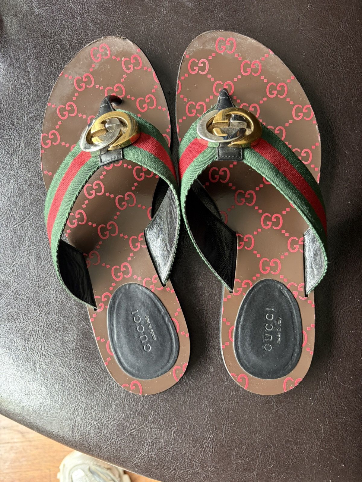 Gucci Gucci thong sandals Size US 10 / IT 40 - 1 Thumbnail