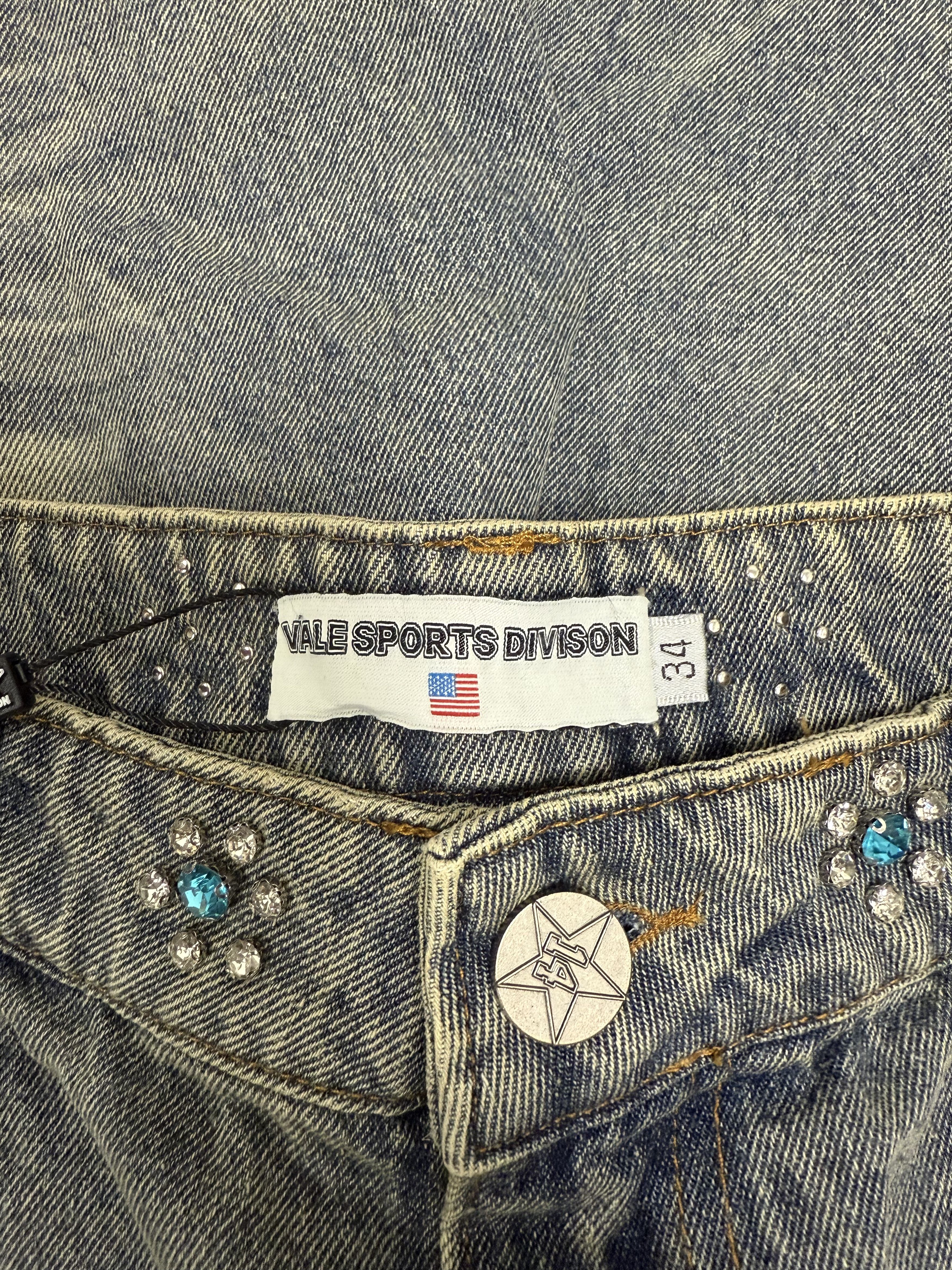 Vale Vale Candy Denim Jorts Size US 34 / EU 50 - 3 Thumbnail