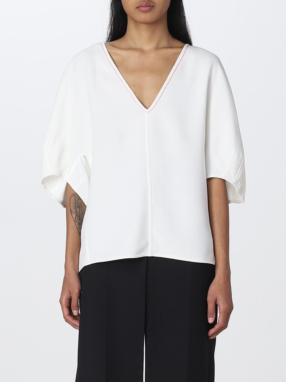 Marni o1y1125 Blouse in White Size XS / US 0-2 / IT 36-38 - 1 Thumbnail