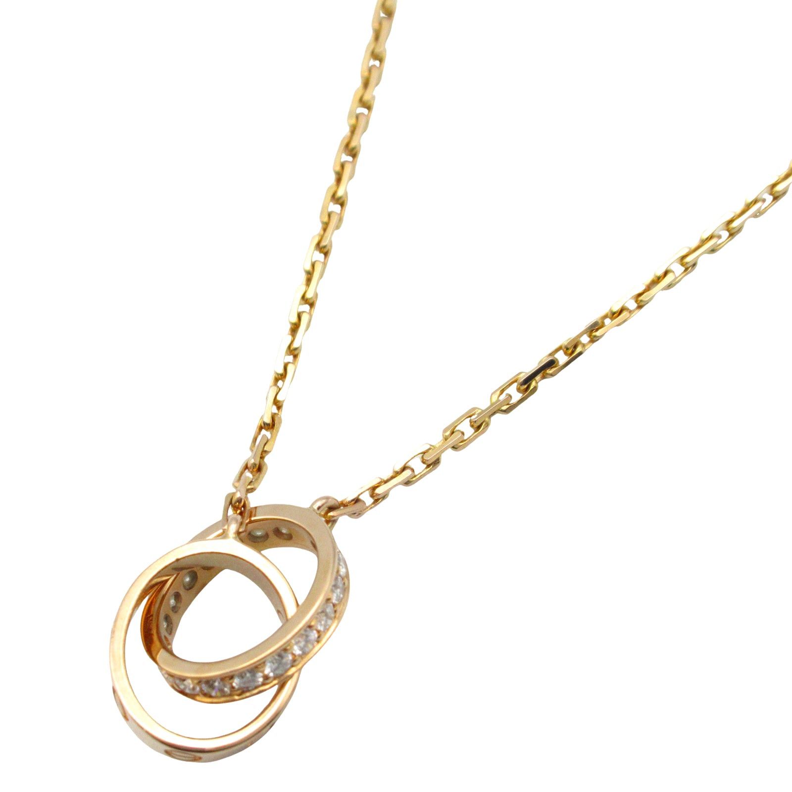 Cartier Cartier Baby Love Diamond Necklace K18Pg (Pink Gold) Clear Size ONE SIZE - 1 Thumbnail