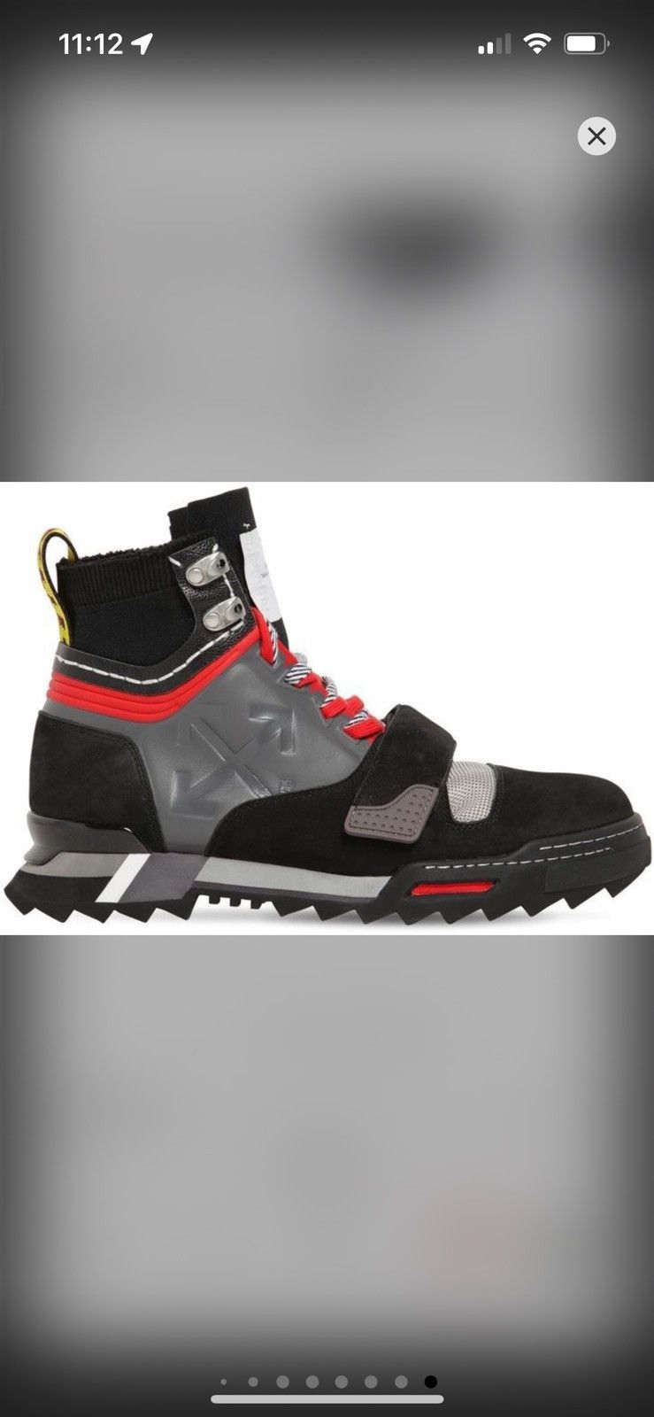 Off-White Off white leather hiking boots Size US 10 / EU 43 - 9 Thumbnail