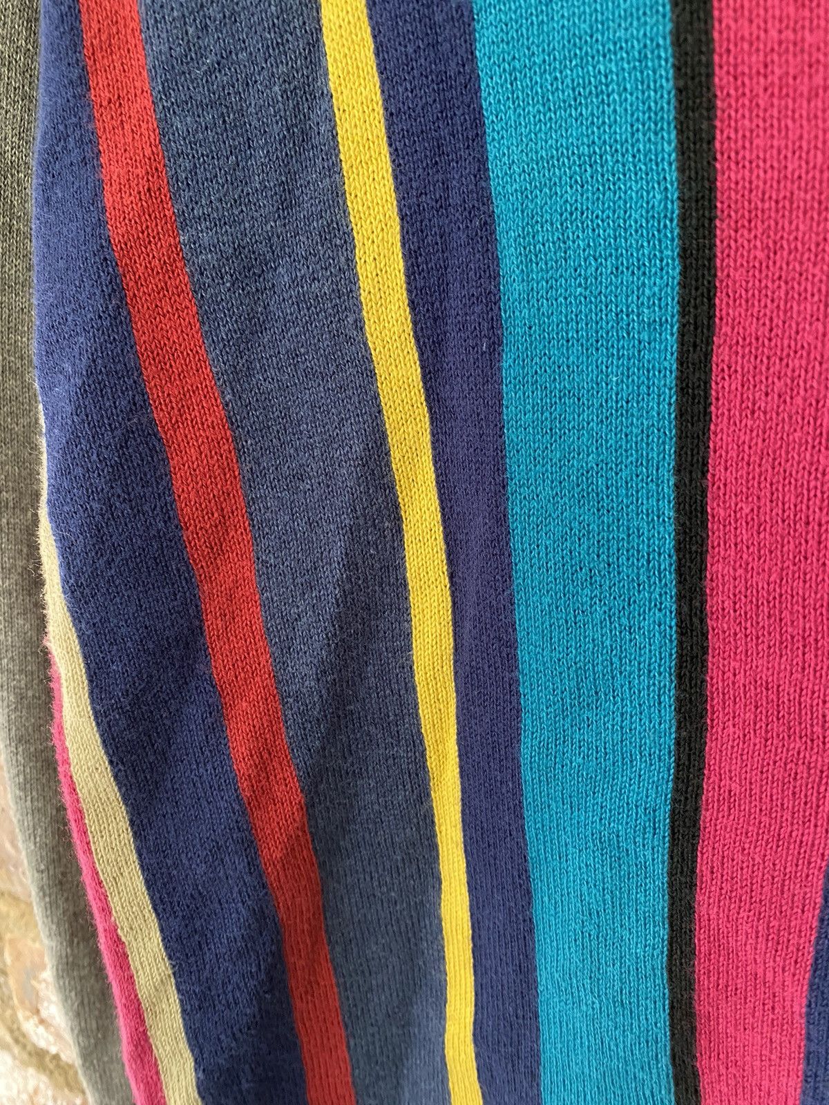 PHENOMENON 1990s EDGE RUPERT Rainbow knit cardiagn Size US M / EU 48-50 / 2 - 7 Thumbnail