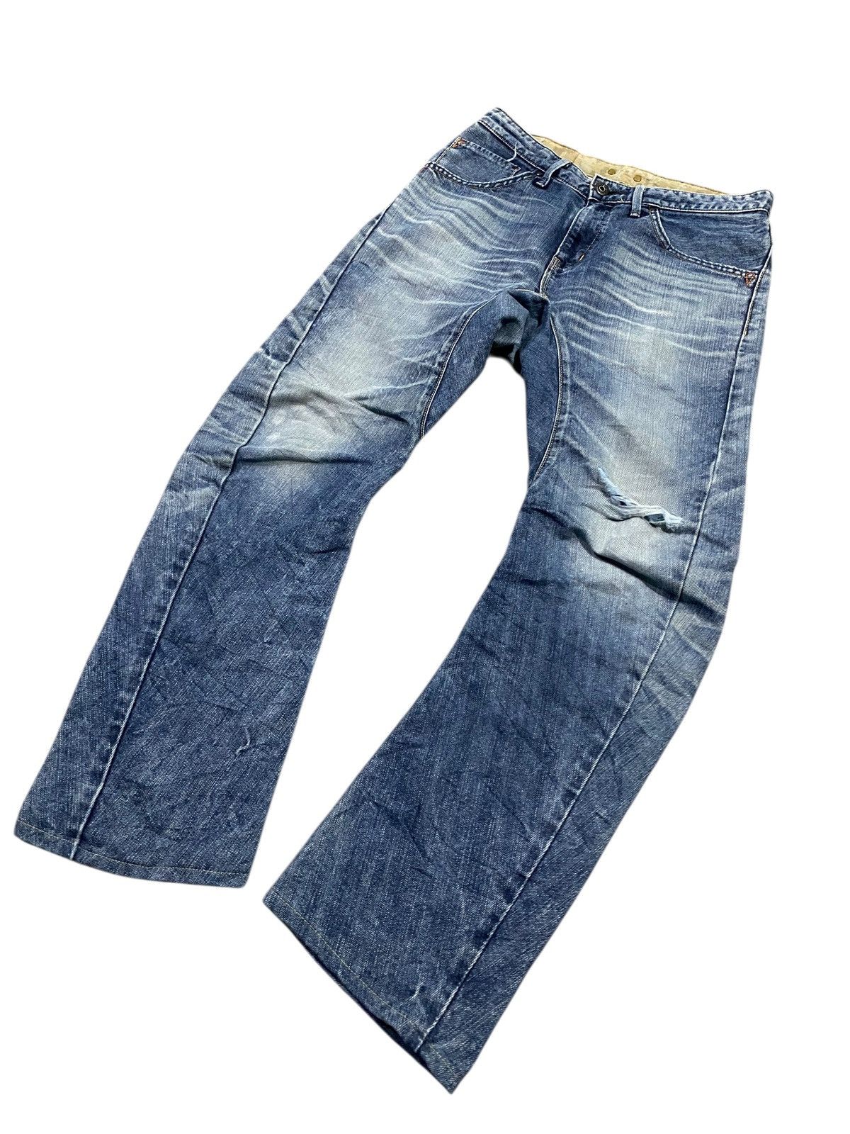 Edwin Vintage edwin function curve banana style distressed denim Size US 32 / EU 48 - 5 Thumbnail