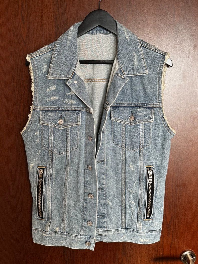 Balmain Balmain Denim Vest for Stylish Casual Wear Size US M / EU 48-50 / 2 - 1 Thumbnail