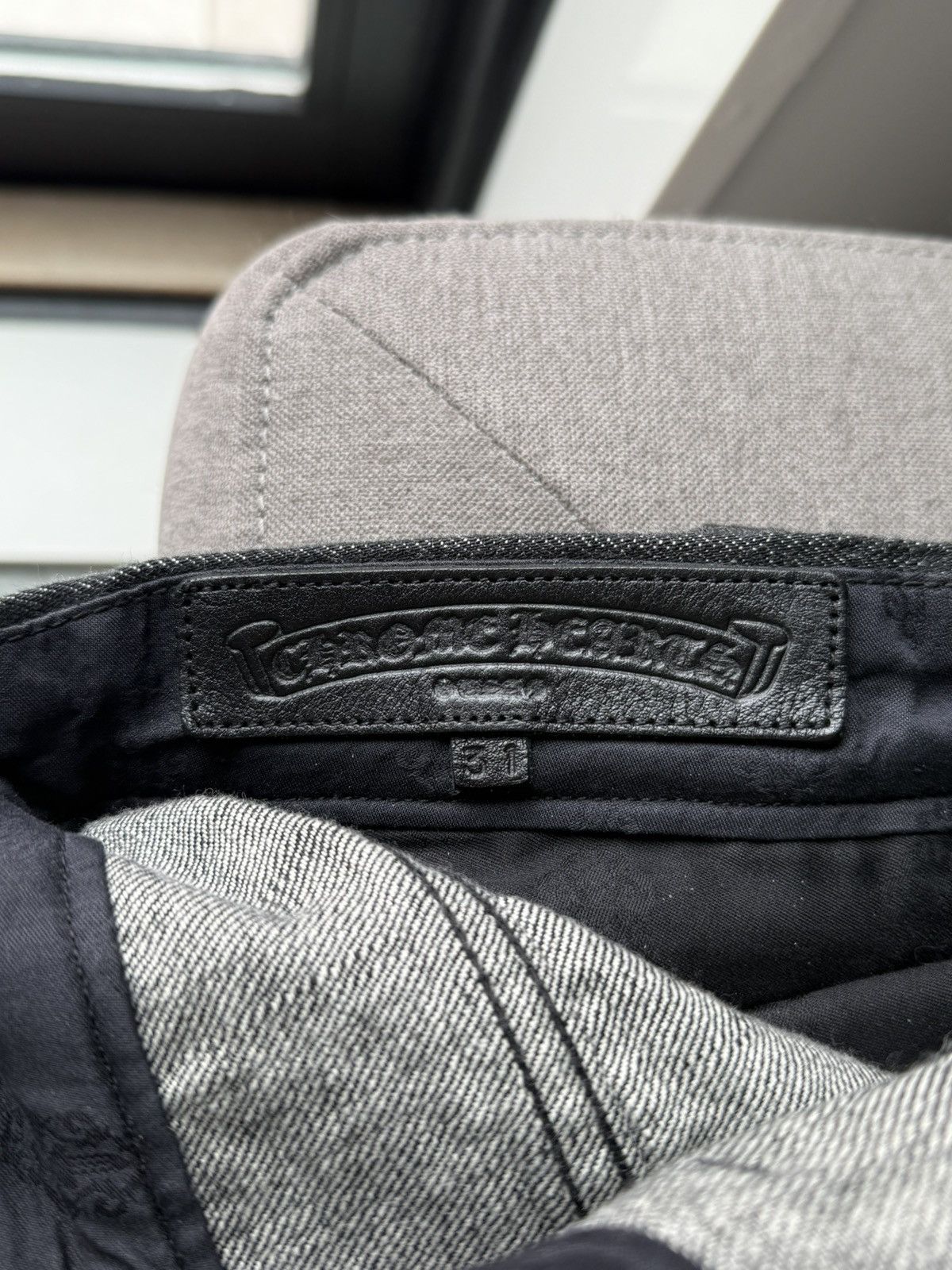 Chrome Hearts Chrome Hearts Fleur Knee Star Patch Denim Size US 31 - 9 Thumbnail
