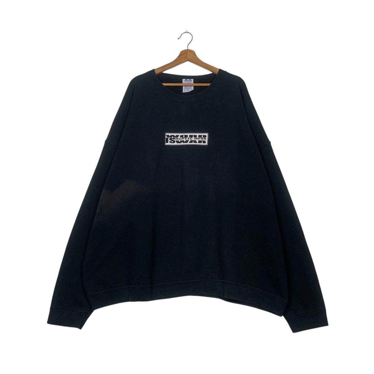 Alstyle Vintage Word Is War Crewneck Sweatshirt Size US XXL / EU 58 / 5 - 2 Thumbnail