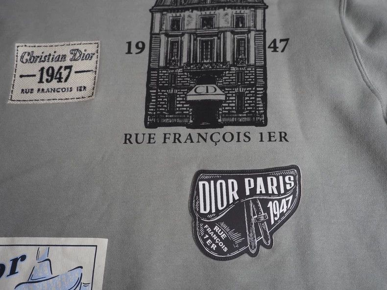 Dior DiorGray 1947 printed sweatshirt 2503-Nextarrow Size US S / EU 44-46 / 1 - 5 Thumbnail