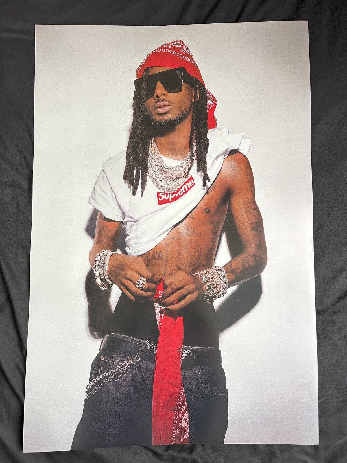 Supreme Playboi Carti Poster *UNGLUED*