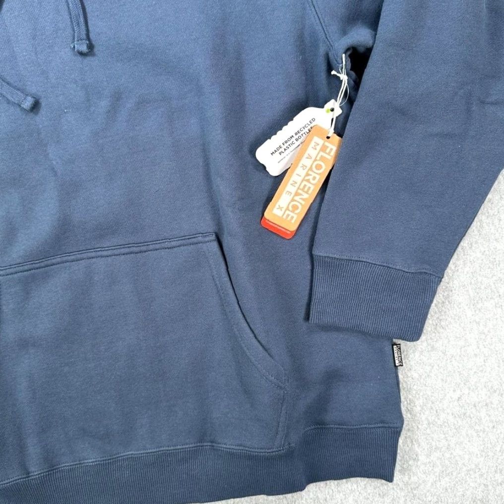 Vintage Florence Florence Marine X Burgee Hoodie Slate Blue Organic Cotton Mens Small Surf Outdoors Size US S / EU 44-46 / 1 - 4 Thumbnail