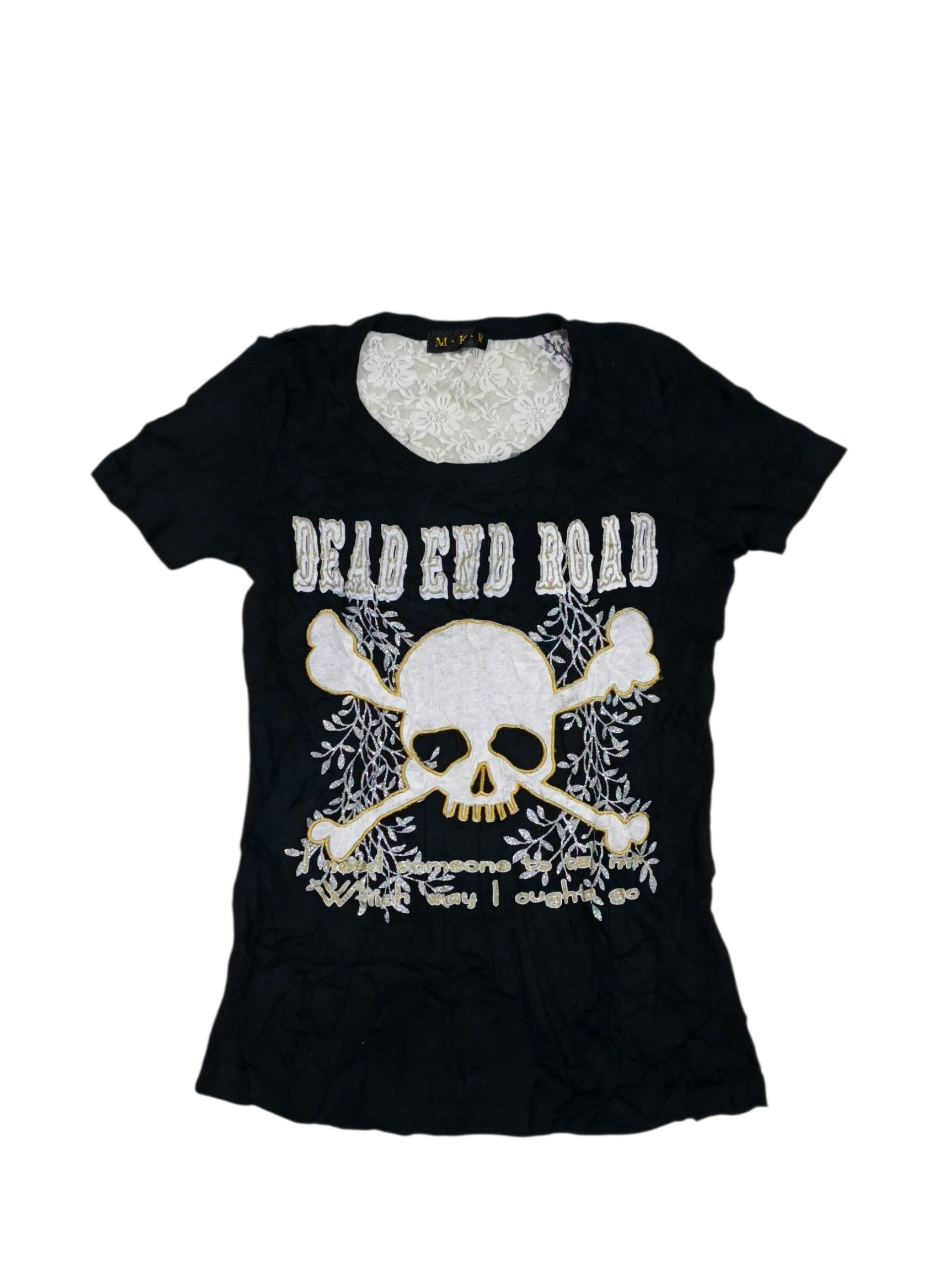 Japanese Brand Y2k Dead And Road skull Big logo Size M / US 6-8 / IT 42-44 - 1 Thumbnail