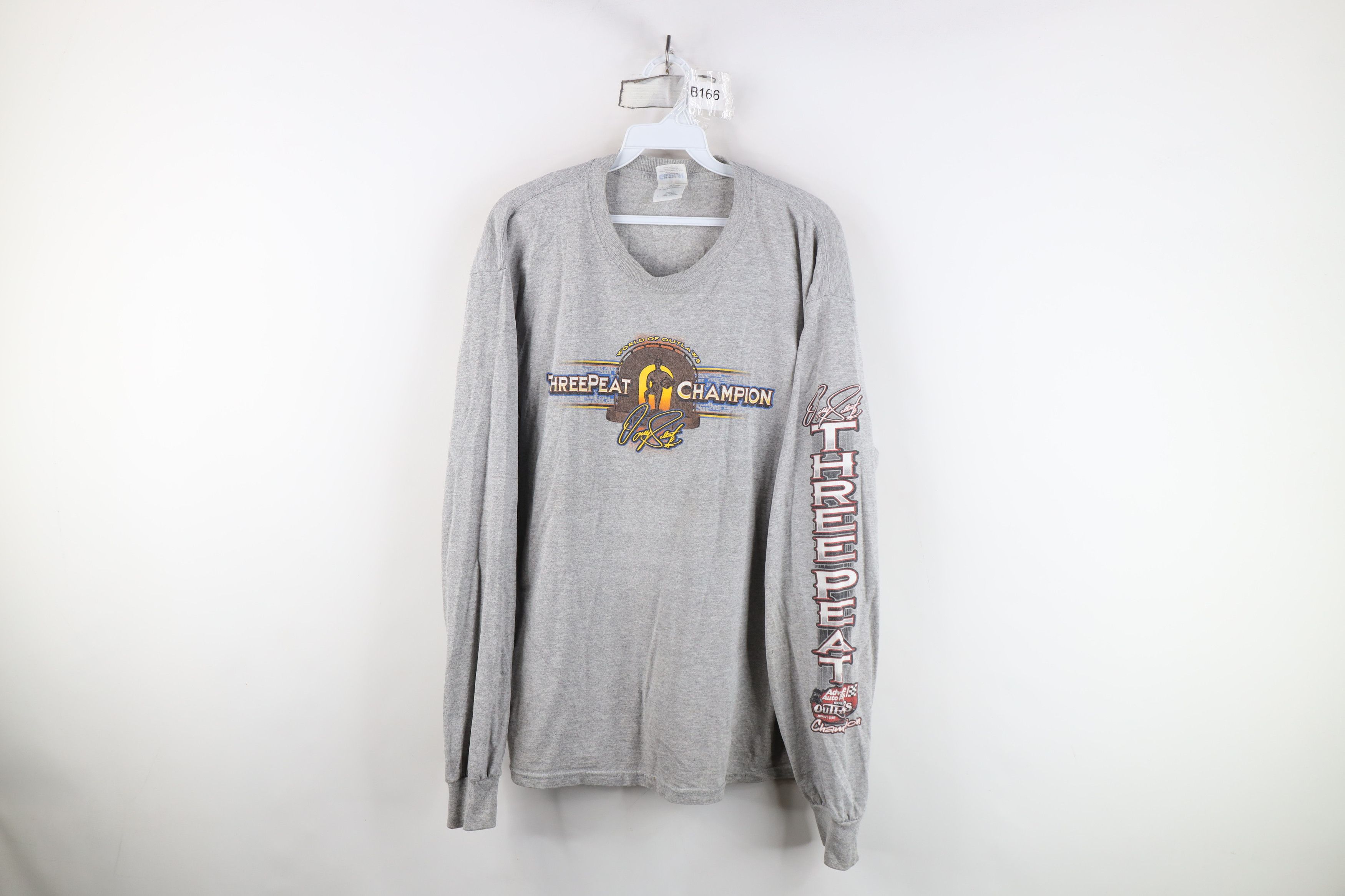 Vintage Vintage Y2K Outlaws Donny Schatz Racing Long Sleeve T-Shirt Size US L / EU 52-54 / 3 - 1 Thumbnail