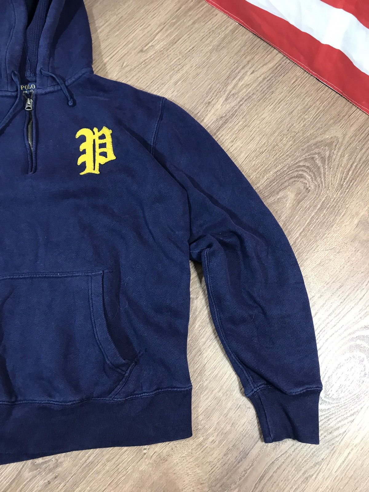 Vintage Vintage Polo Ralph Lauren 1/3 Zip Hoodie Size US M / EU 48-50 / 2 - 3 Thumbnail