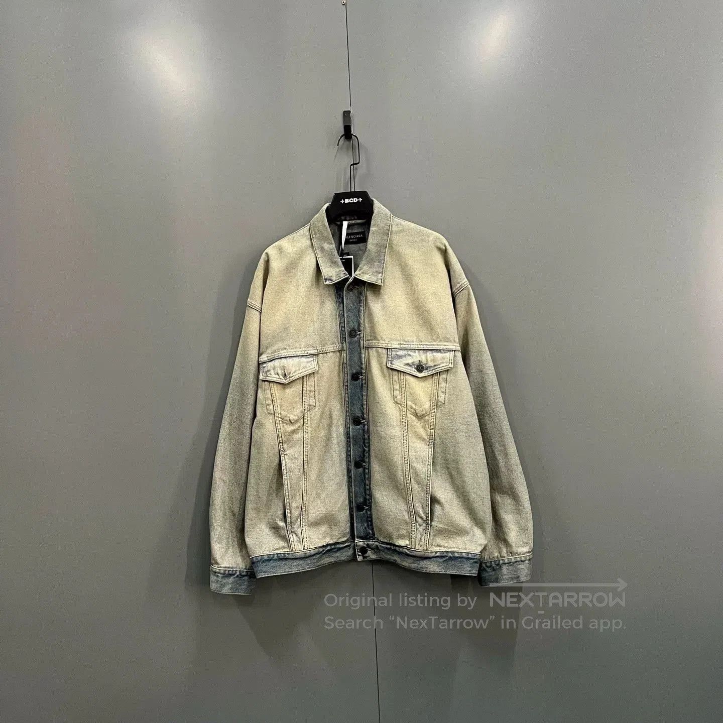 Balenciaga balenciaga distressed logo denim jacket. Size US M / EU 48-50 / 2 - 1 Thumbnail