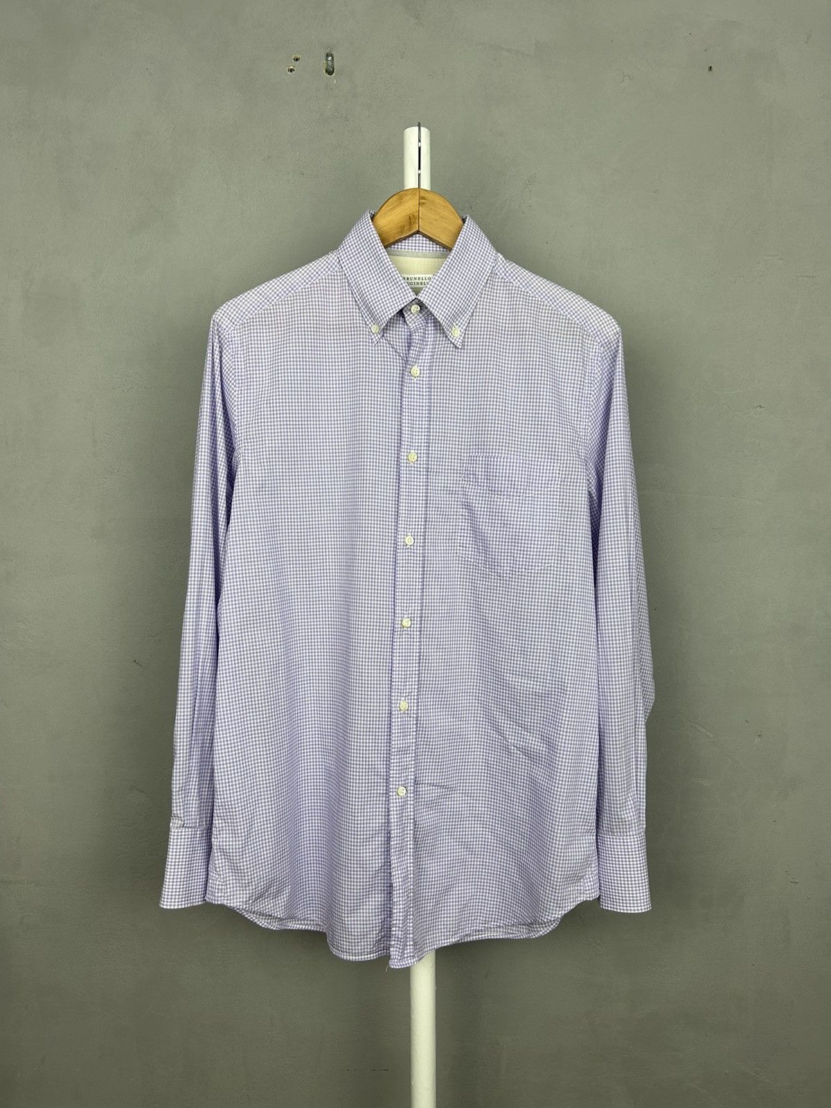 Brunello Cucinelli Brunello Cucinelli cotton shirt mens size-S Size US S / EU 44-46 / 1 - 1 Thumbnail
