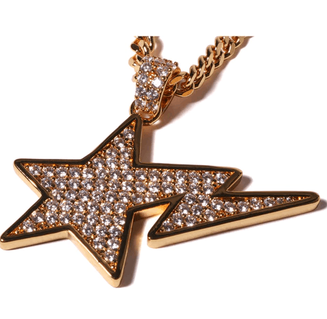 image of Bape Sta Necklace in Gold, Men's