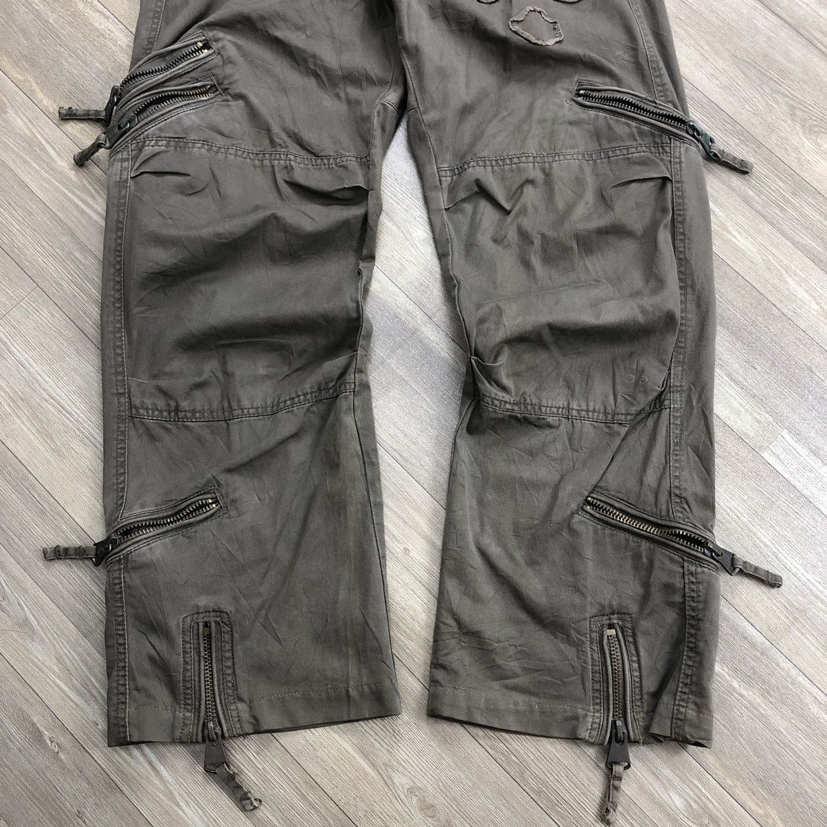 If Six Was Nine × Japanese Brand 2000s Alcott Bondage Cargo Multipocket Pants Y2K Lgb Goa Size US 32 / EU 48 - 5 Thumbnail