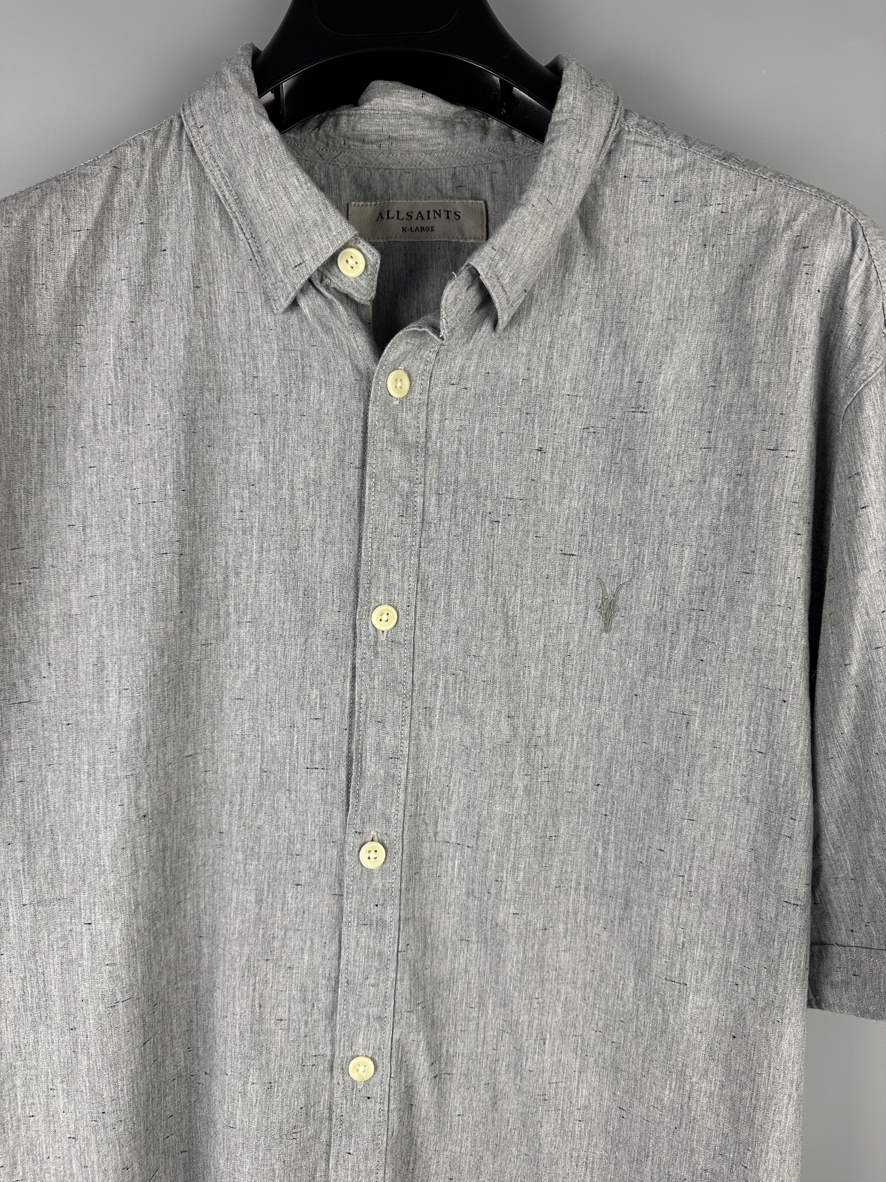 Allsaints Allsaints Button Up Short Sleeve Shirt Size US XL / EU 56 / 4 - 3 Thumbnail
