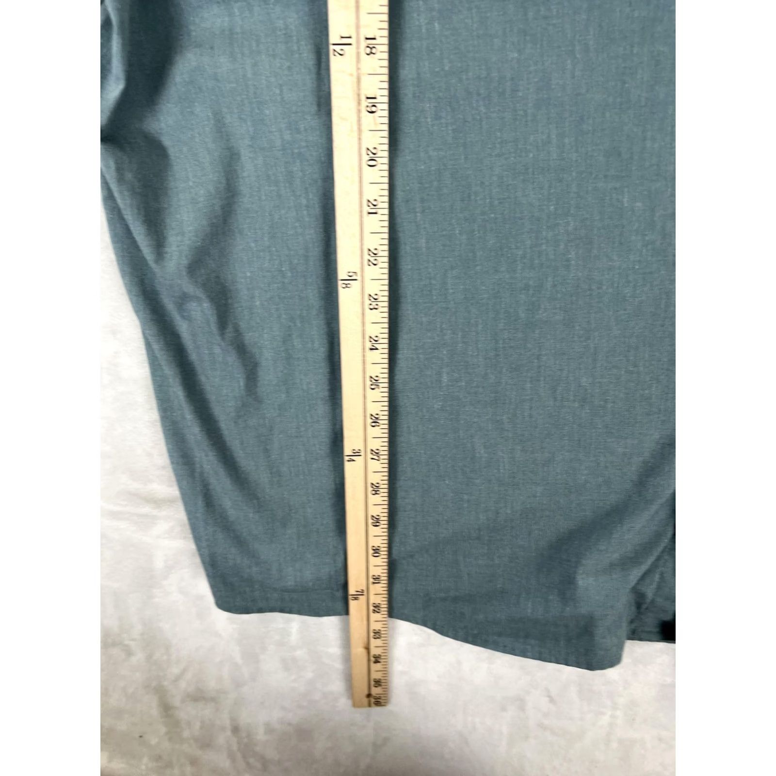Wrangler Wrangler Shirt Mens 3XL Green Chambray Short Sleeve Button Front Casual Summer Size US XXL / EU 58 / 5 - 5 Thumbnail