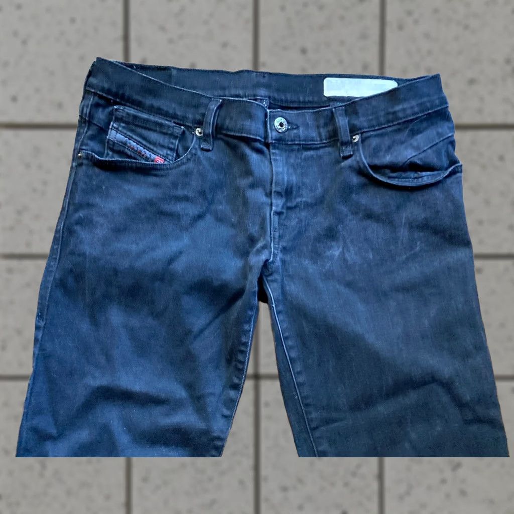 Diesel Diesel Jeans Womens 29x30 Black Slim Skinny Low Rise Stretch Denim Cord Zip Inseam 30 Womens 90s City USA Size 29" - 1 Thumbnail