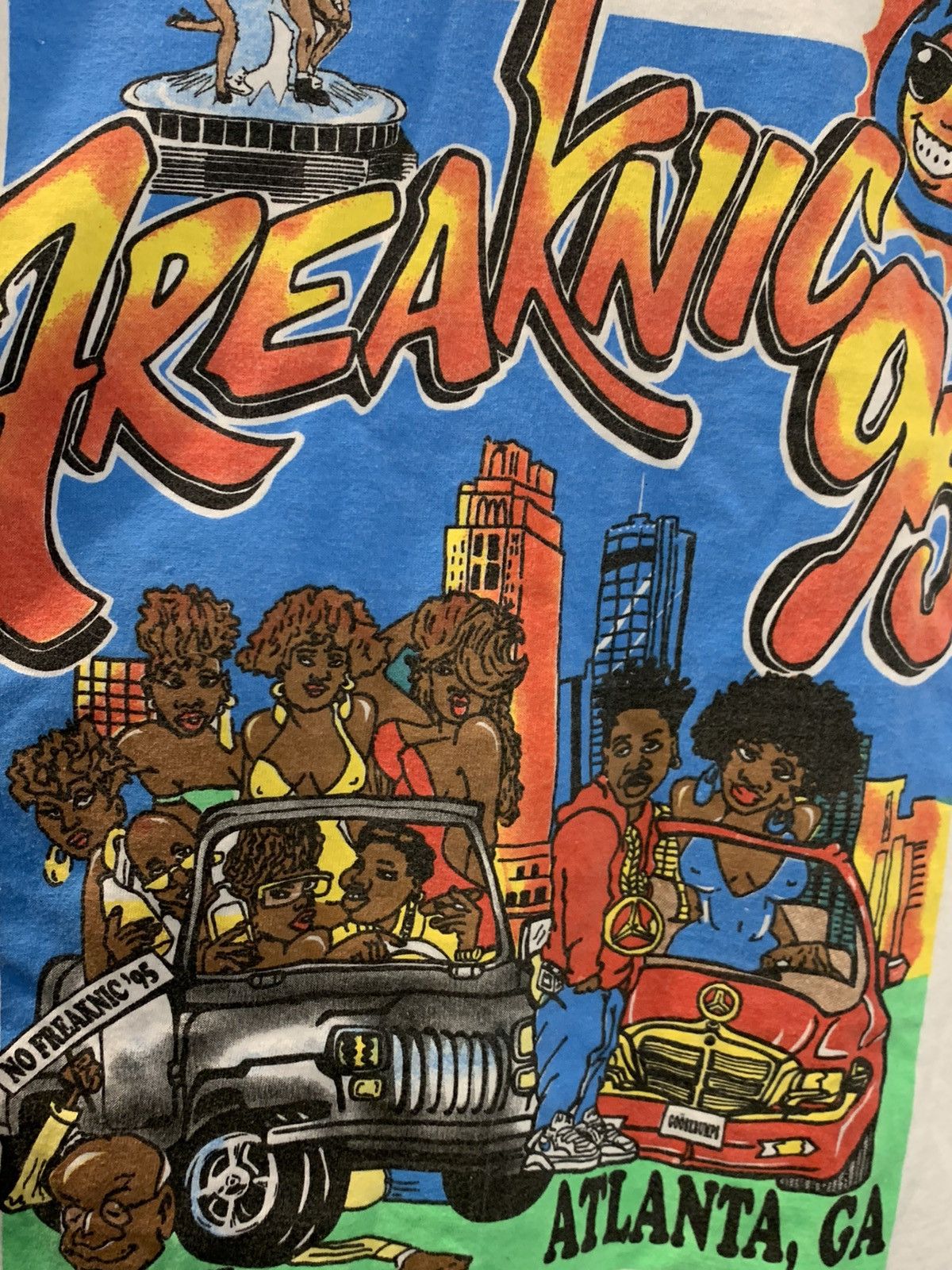 Rap Tees × Vintage *RARE* Vintage 1995 Freaknic Freaknik Atlanta Rap Tee Shirt Size US XL / EU 56 / 4 - 3 Thumbnail