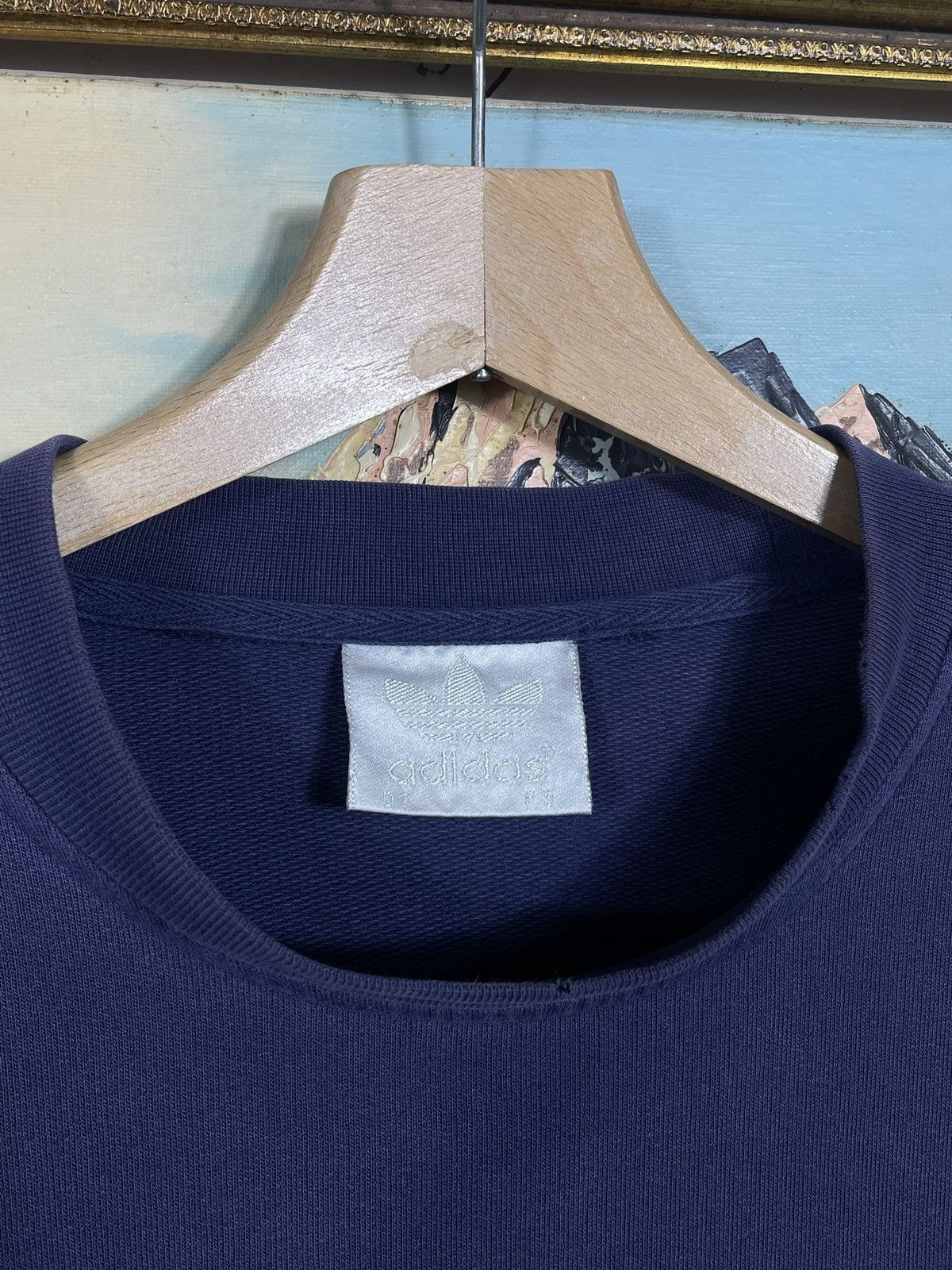 Adidas × Vintage Adidas Vintage 90s Fade Washed Sweatshirt Crewneck Skate Y2k Size US L / EU 52-54 / 3 - 6 Thumbnail