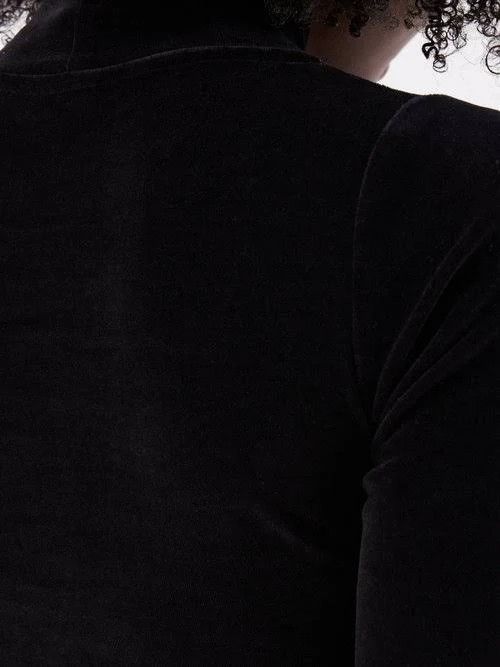 Balenciaga o1mt1gz0924 Scarf Fitted Turtleneck Blouse in Black Size M / US 6-8 / IT 42-44 - 6 Thumbnail