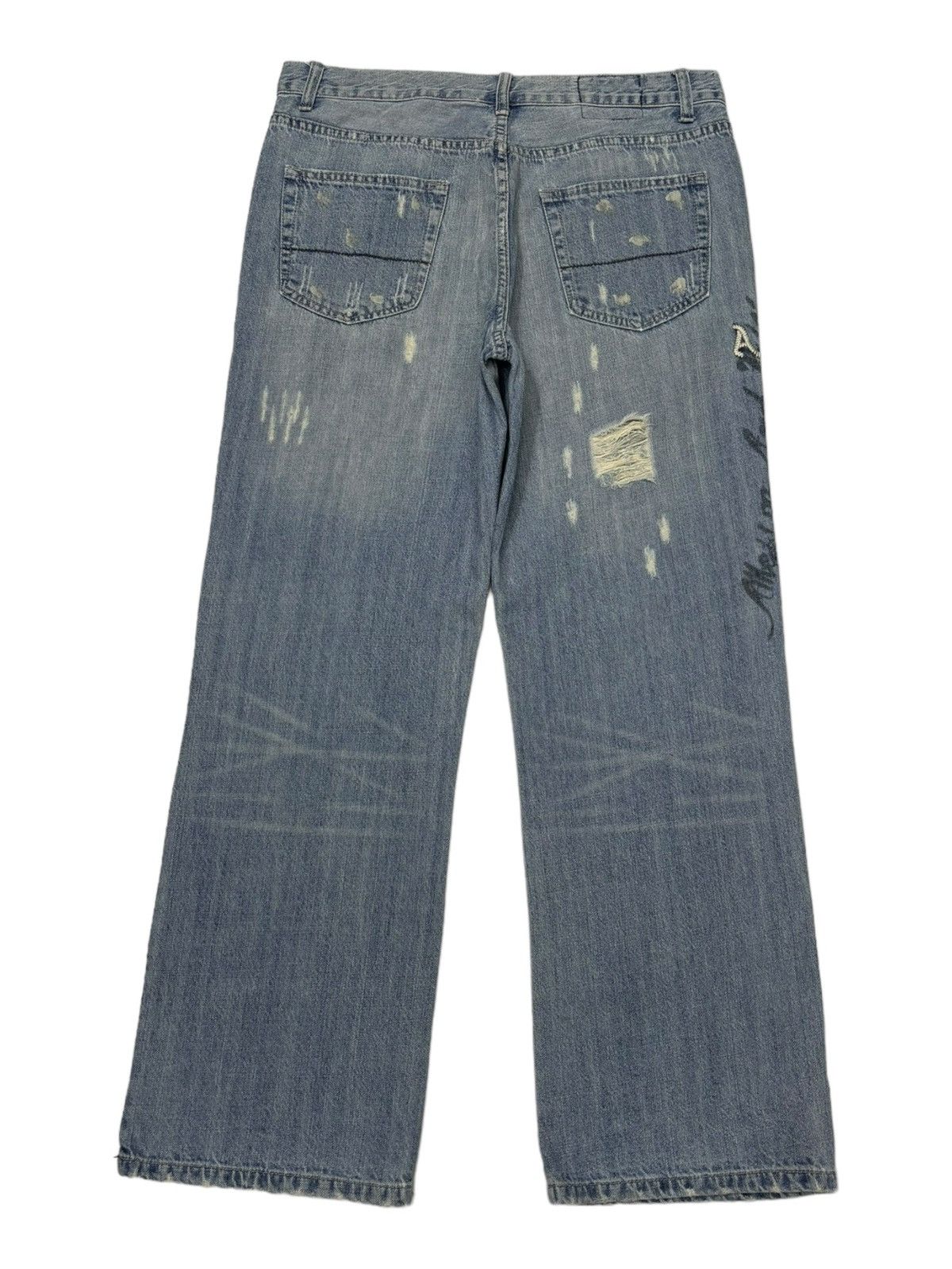 Abercrombie & Fitch 🔥ABERCROMBIE & FITCH BAGGY DENIM JEANS AMERICA & FIRST Size US 34 / EU 50 - 4 Thumbnail