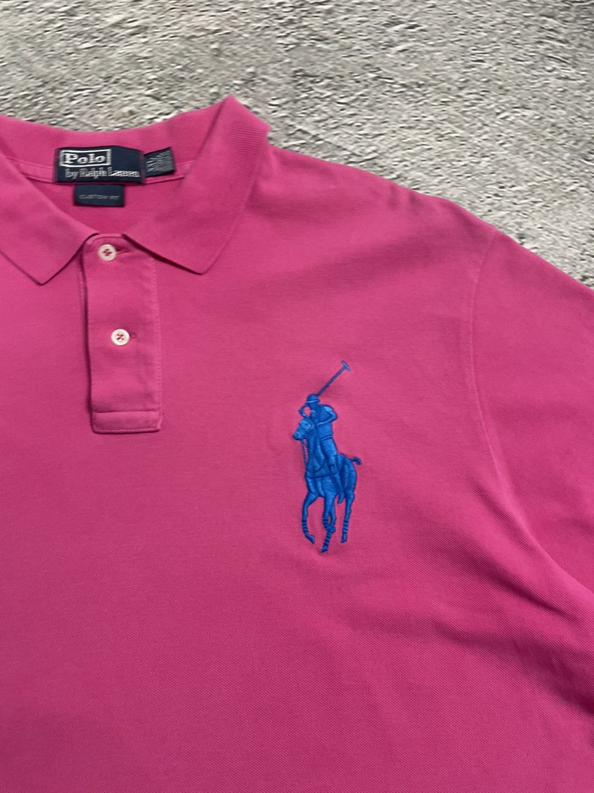 Ralph Lauren Polo Ralph Lauren vintage pink polo T-shirt big pony Size US XXL / EU 58 / 5 - 2 Thumbnail