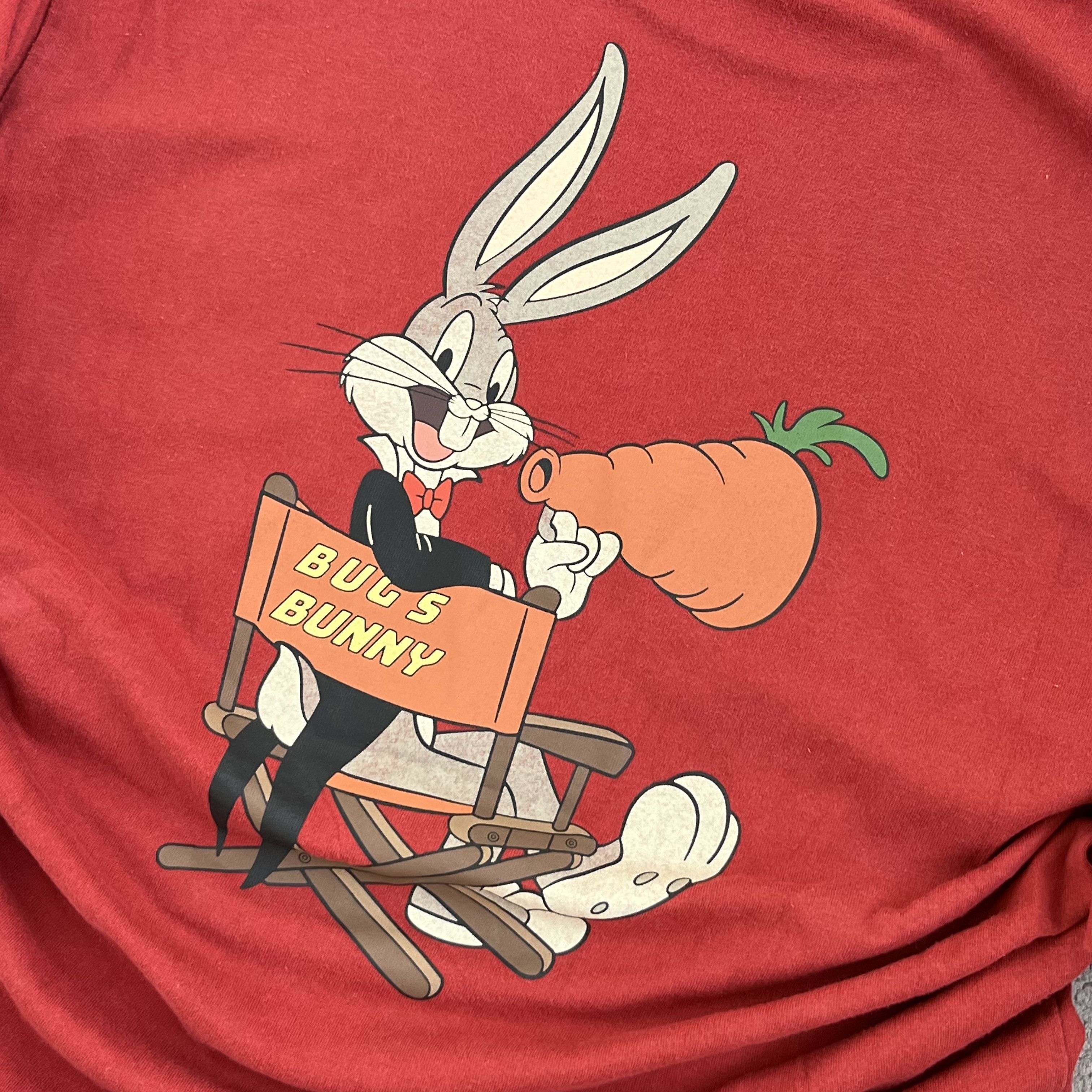 Cartoon Network × Uniqlo Uniqlo x Looney Tunes Bugs Bunny red t shirt tee print Size US L / EU 52-54 / 3 - 6 Thumbnail