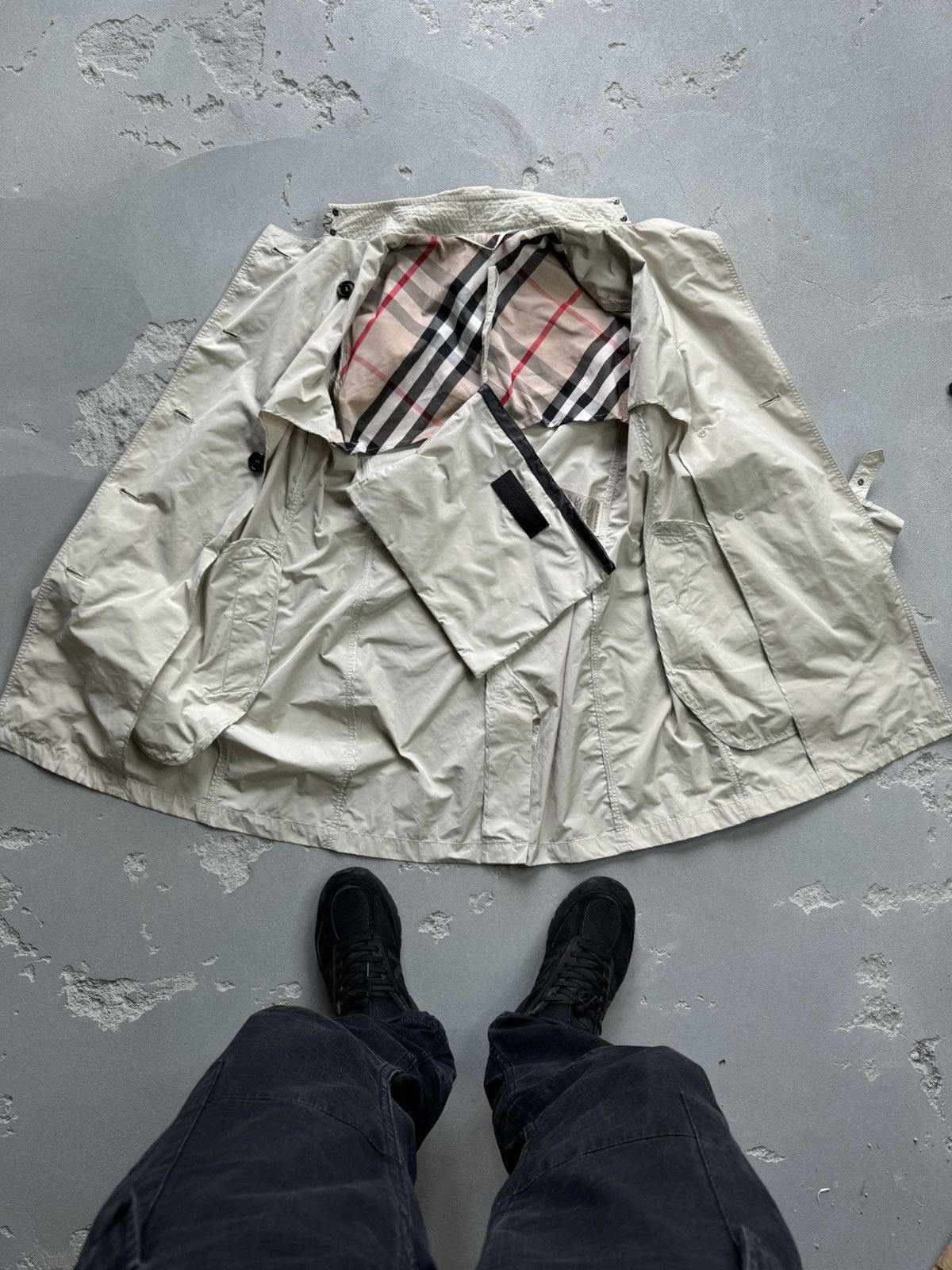 Burberry Burberry Brit Lux Iconic Double Boards Beige Trench Coat Size S / US 4 / IT 40 - 4 Thumbnail