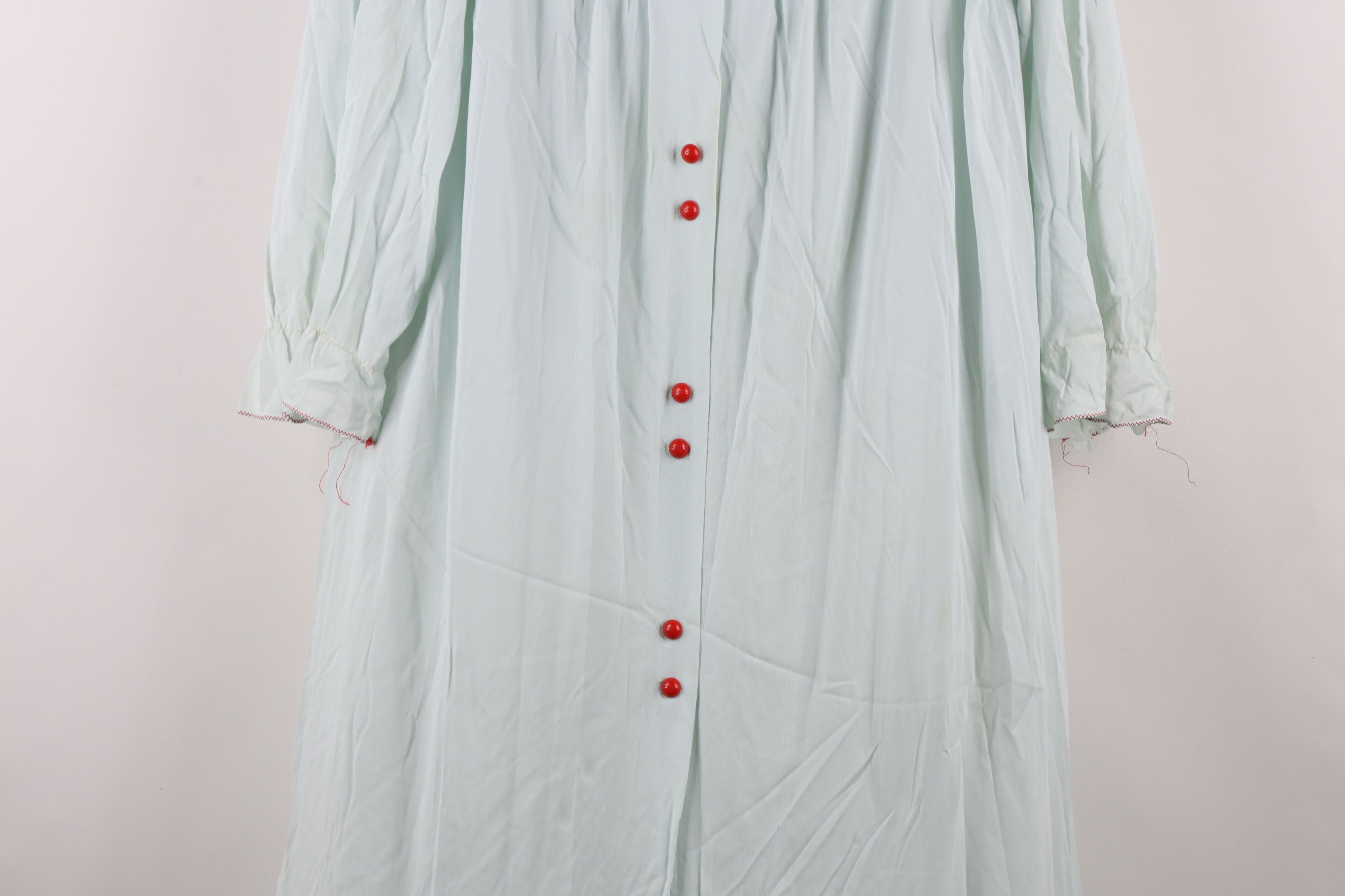 Vintage Vintage 70s Streetwear Silky Flower Muu Muu Night Gown Size M / US 6-8 / IT 42-44 - 3 Thumbnail