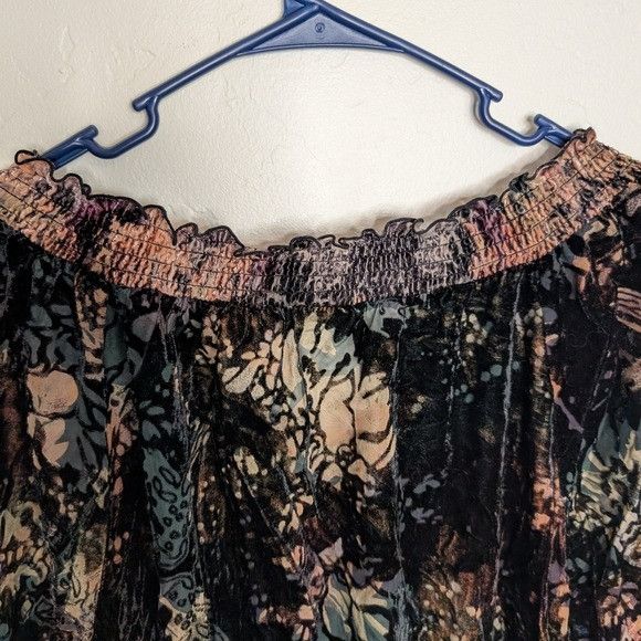 Nygard Nygard Burnout Velvet Fairy Romantic Boho Peasant Tunic Off- Size XXL / US 16-18 / IT 52-54 - 5 Thumbnail