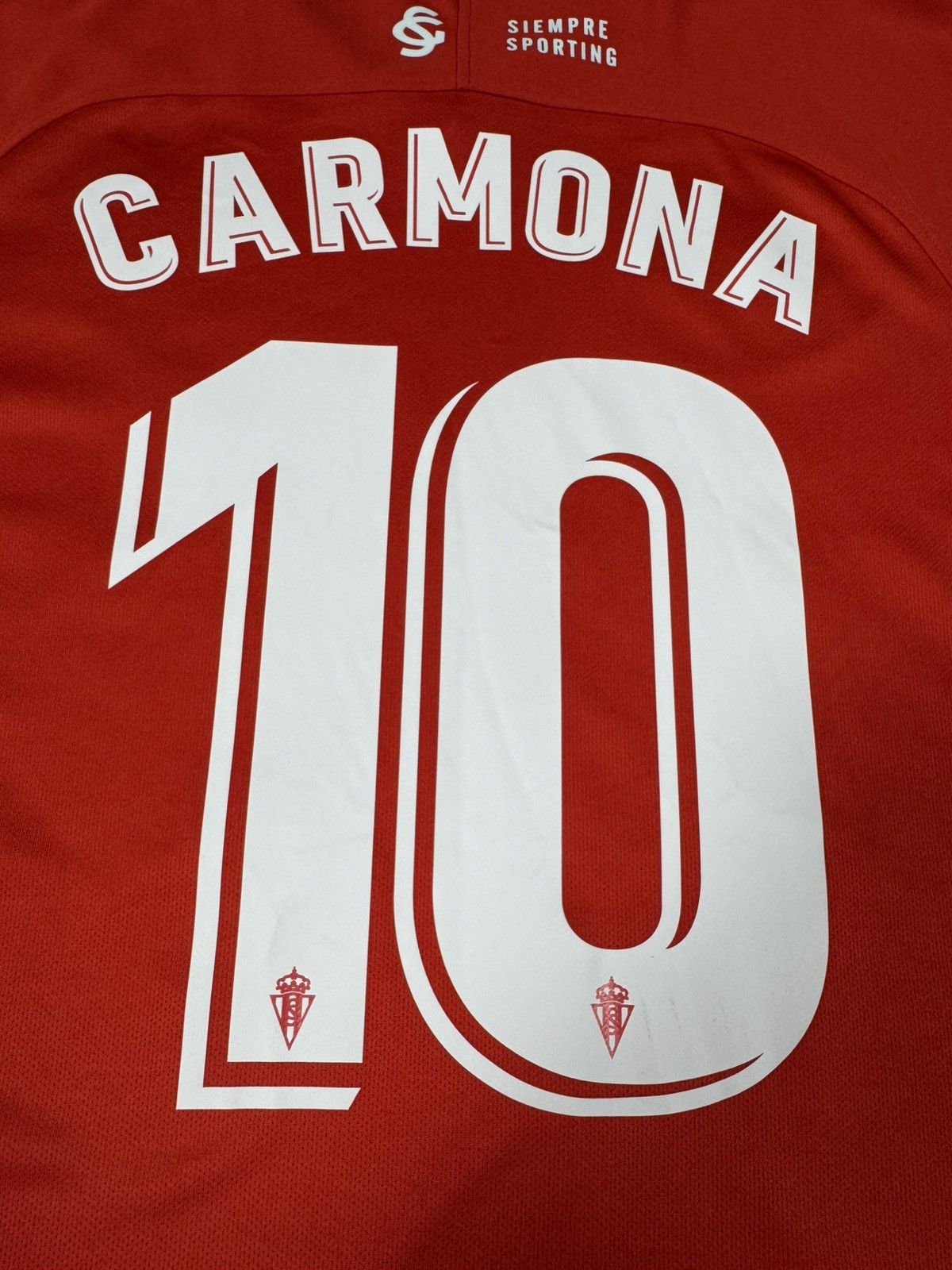 Nike Sporting Gijon Carmona Football Jersey Size US S / EU 44-46 / 1 - 4 Thumbnail