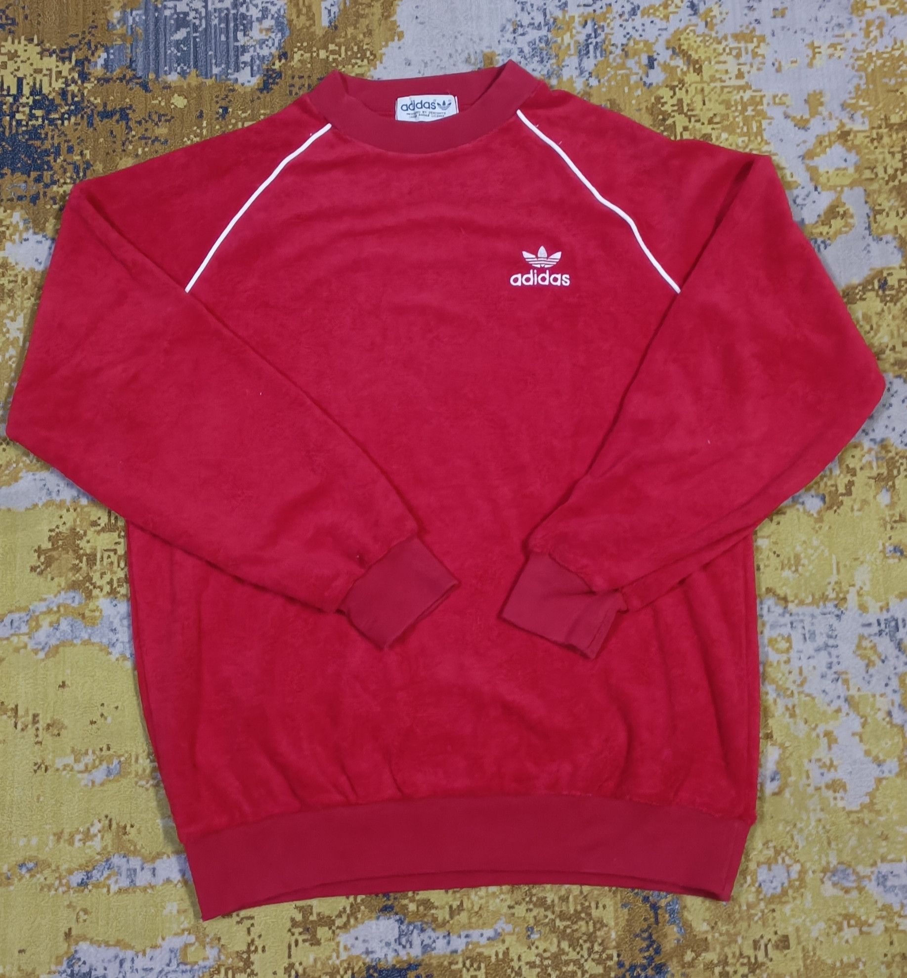Adidas × Vintage Rare Vintage 80s Adidas Sweatshirt Size US M / EU 48-50 / 2 - 1 Thumbnail