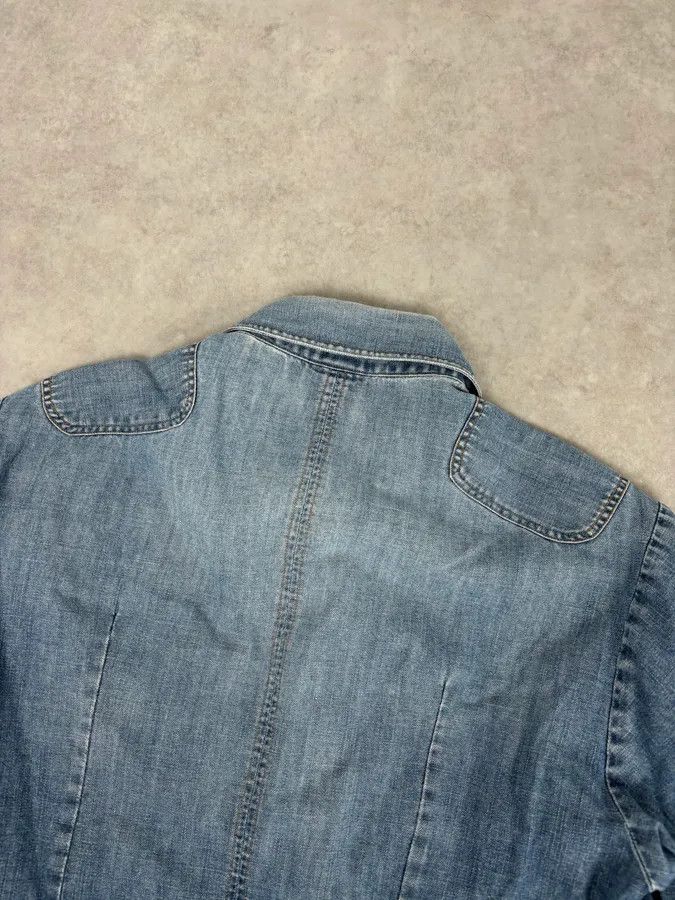 Dolce & Gabbana SS2004 Dolce & Gabbana Blue Bondage Cargo Denim Shirt Size US M / EU 48-50 / 2 - 6 Thumbnail